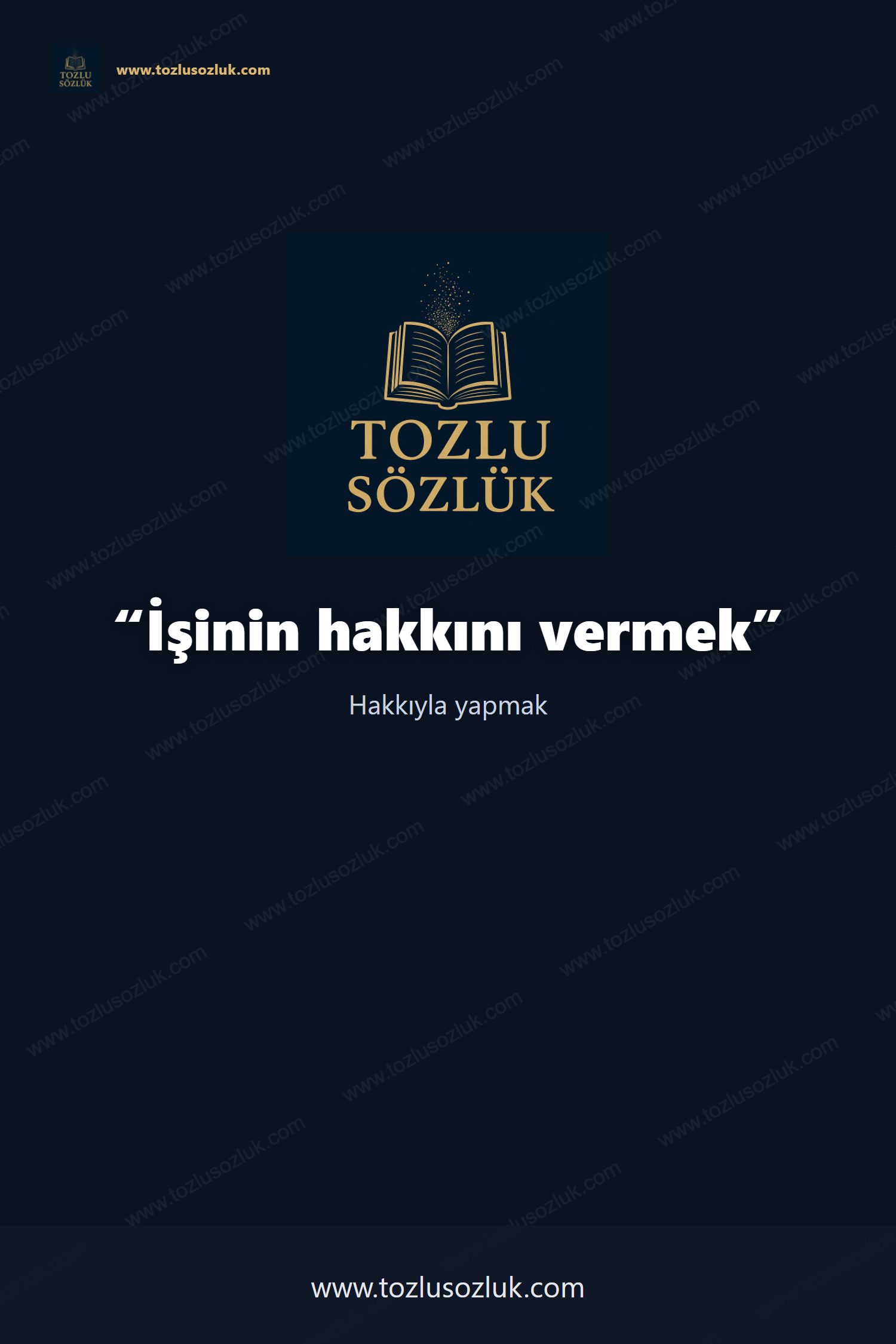 İşinin hakkını vermek Pinterest görseli