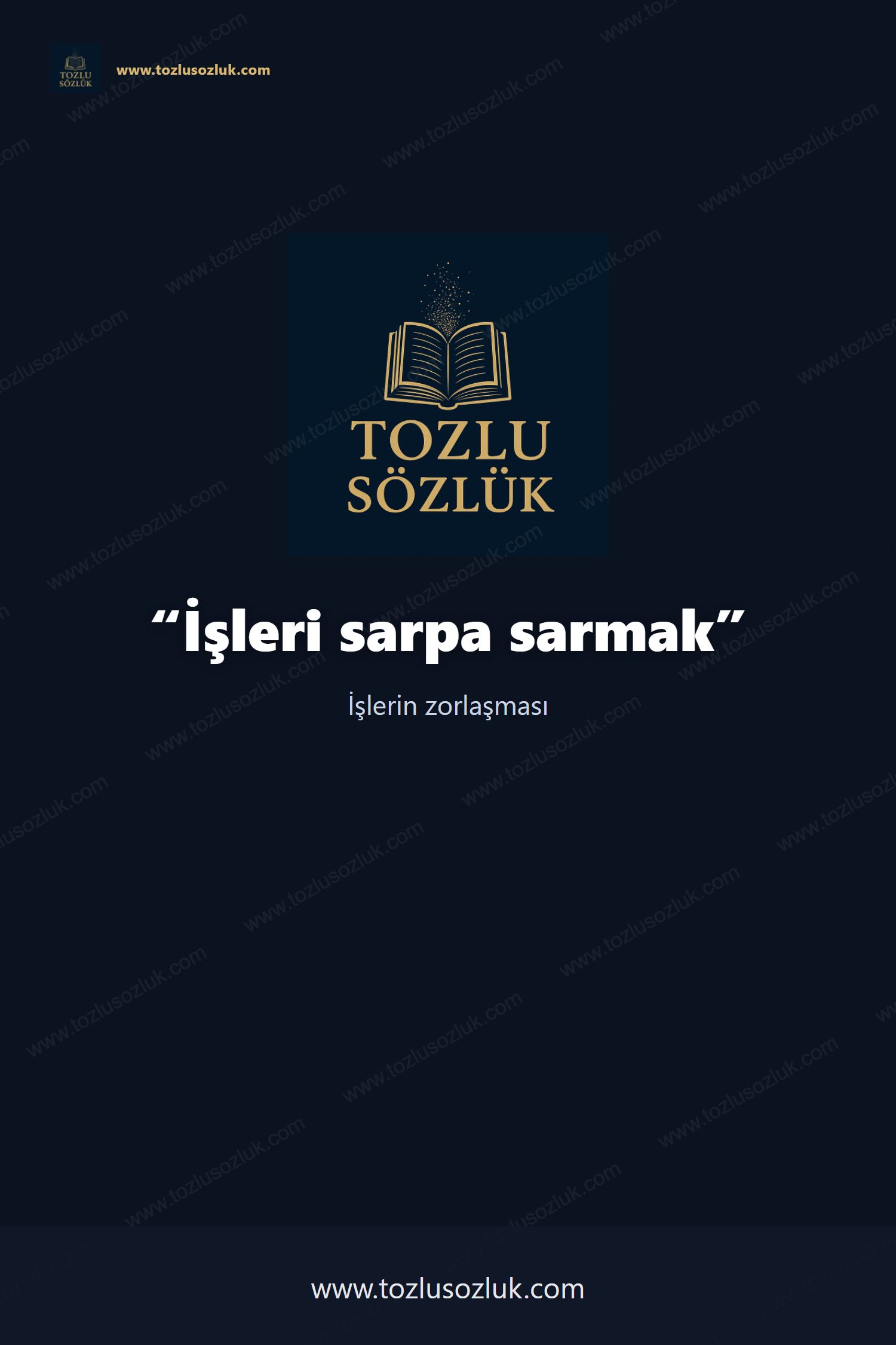 İşleri sarpa sarmak Pinterest görseli