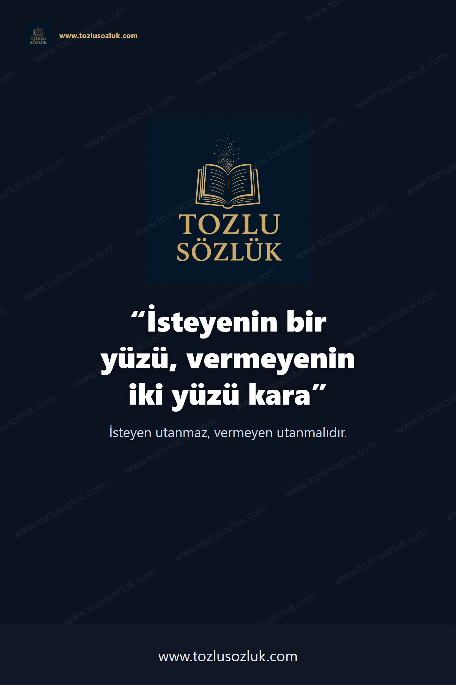 İsteyenin bir yüzü, vermeyenin iki yüzü kara Pinterest görseli