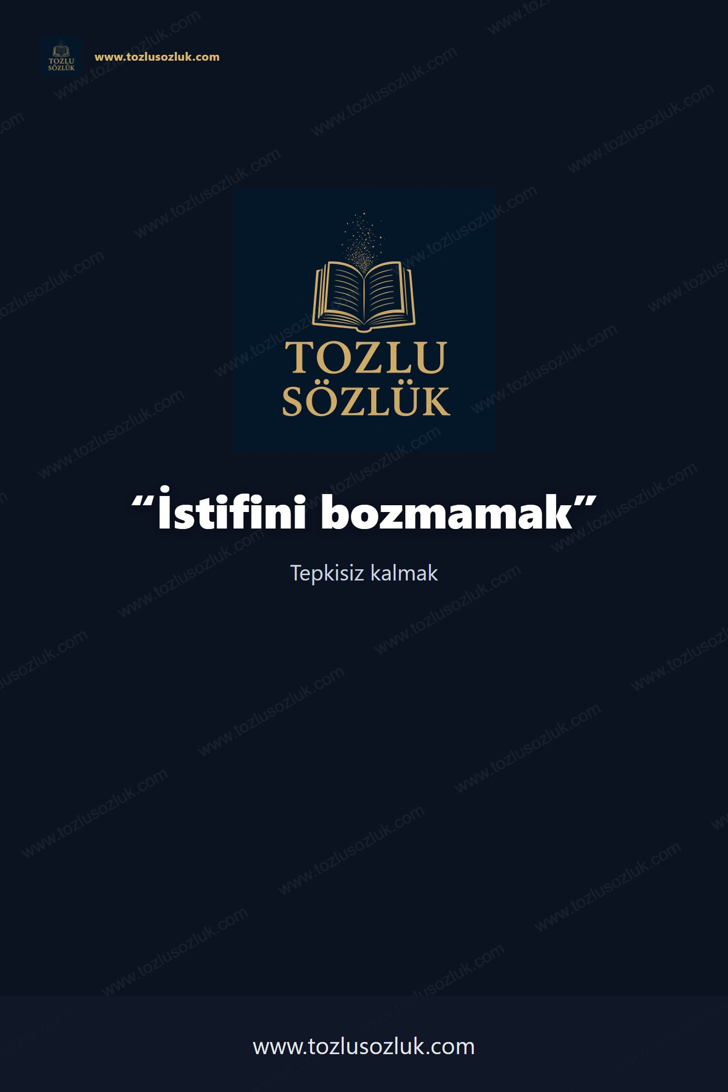 İstifini bozmamak Pinterest görseli