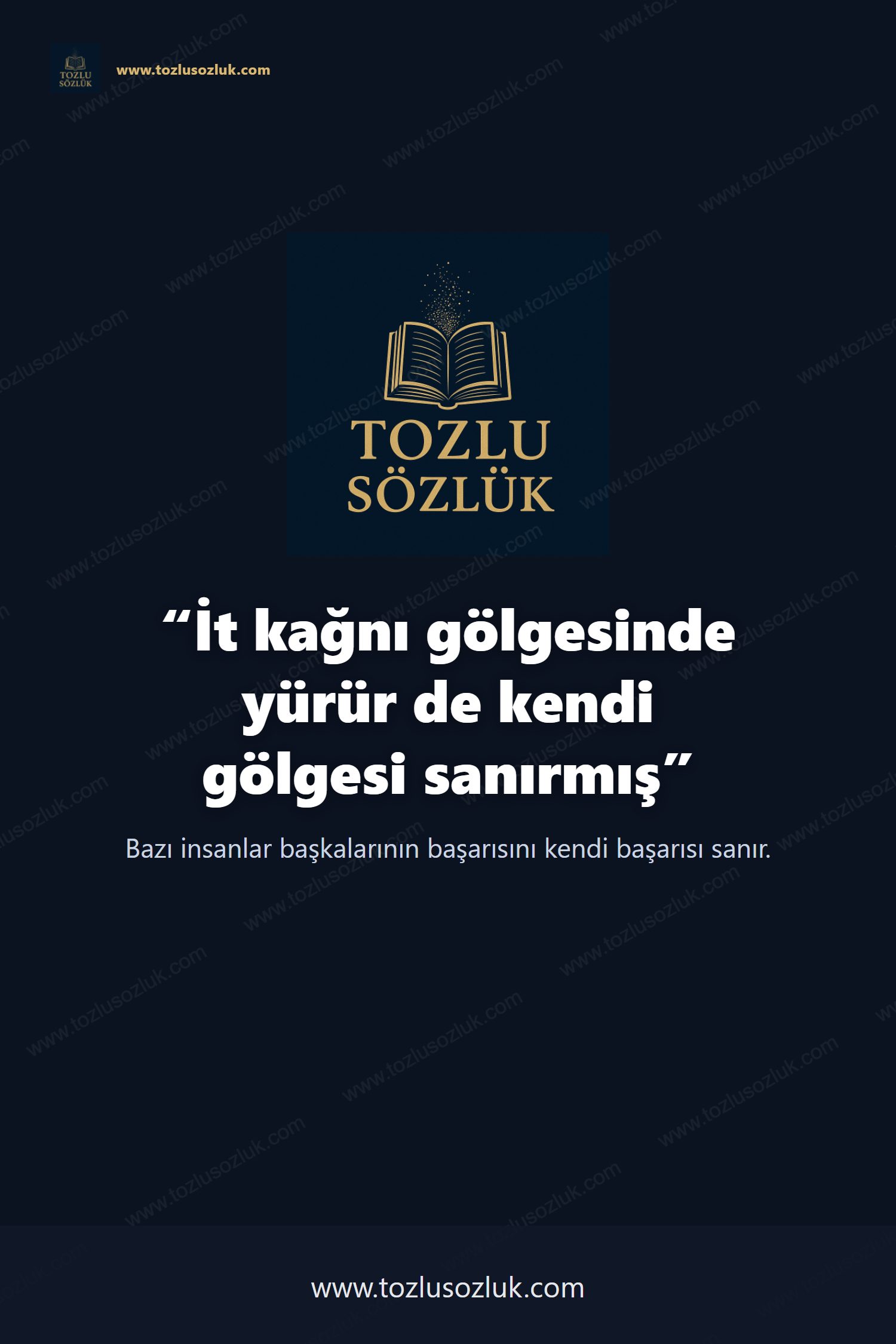 İt kağnı gölgesinde yürür de kendi gölgesi sanırmış Pinterest görseli