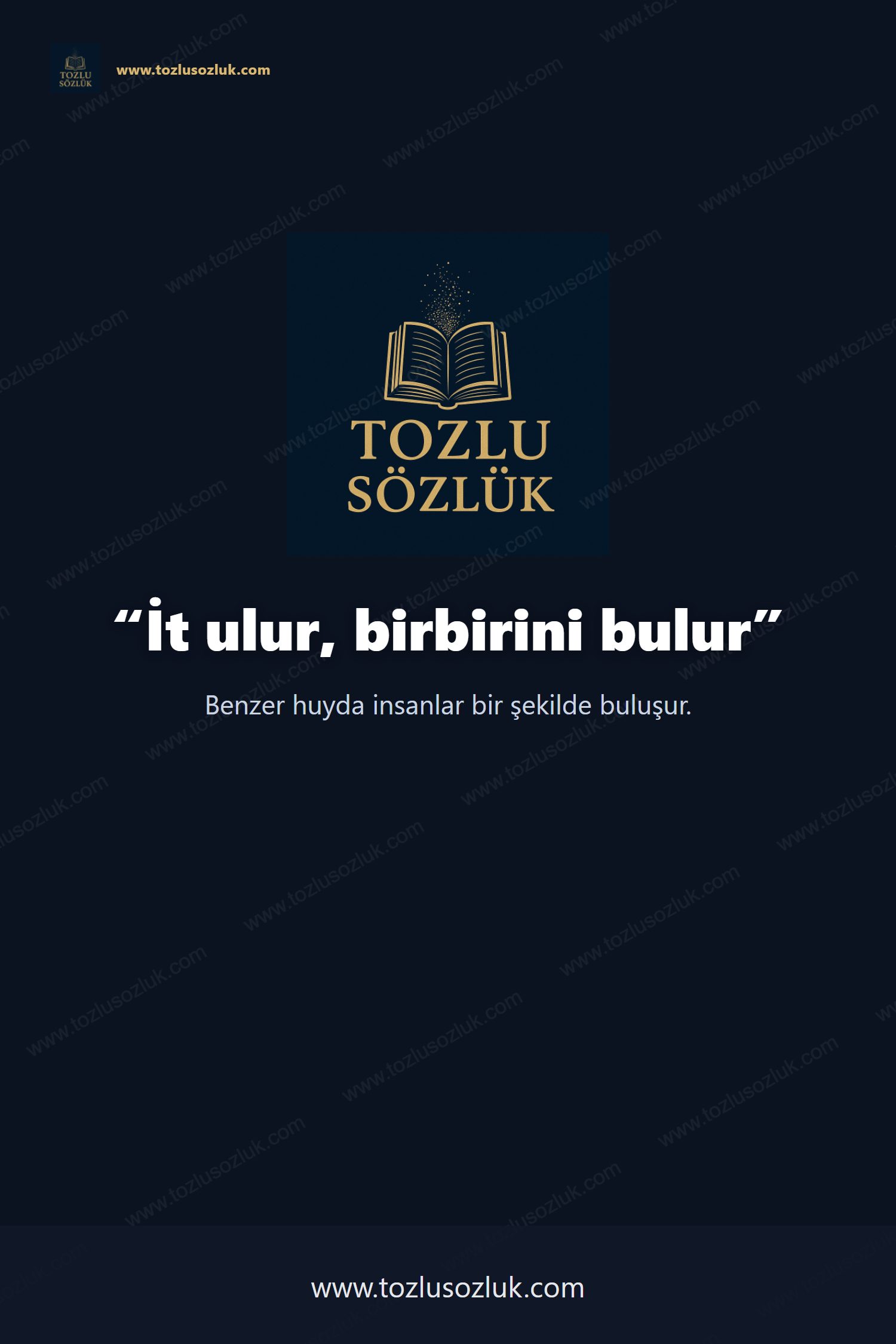 İt ulur, birbirini bulur Pinterest görseli