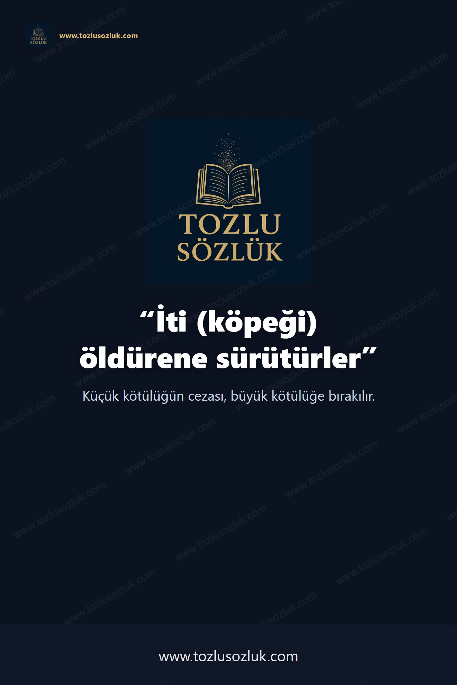 İti (köpeği) öldürene sürütürler Pinterest görseli