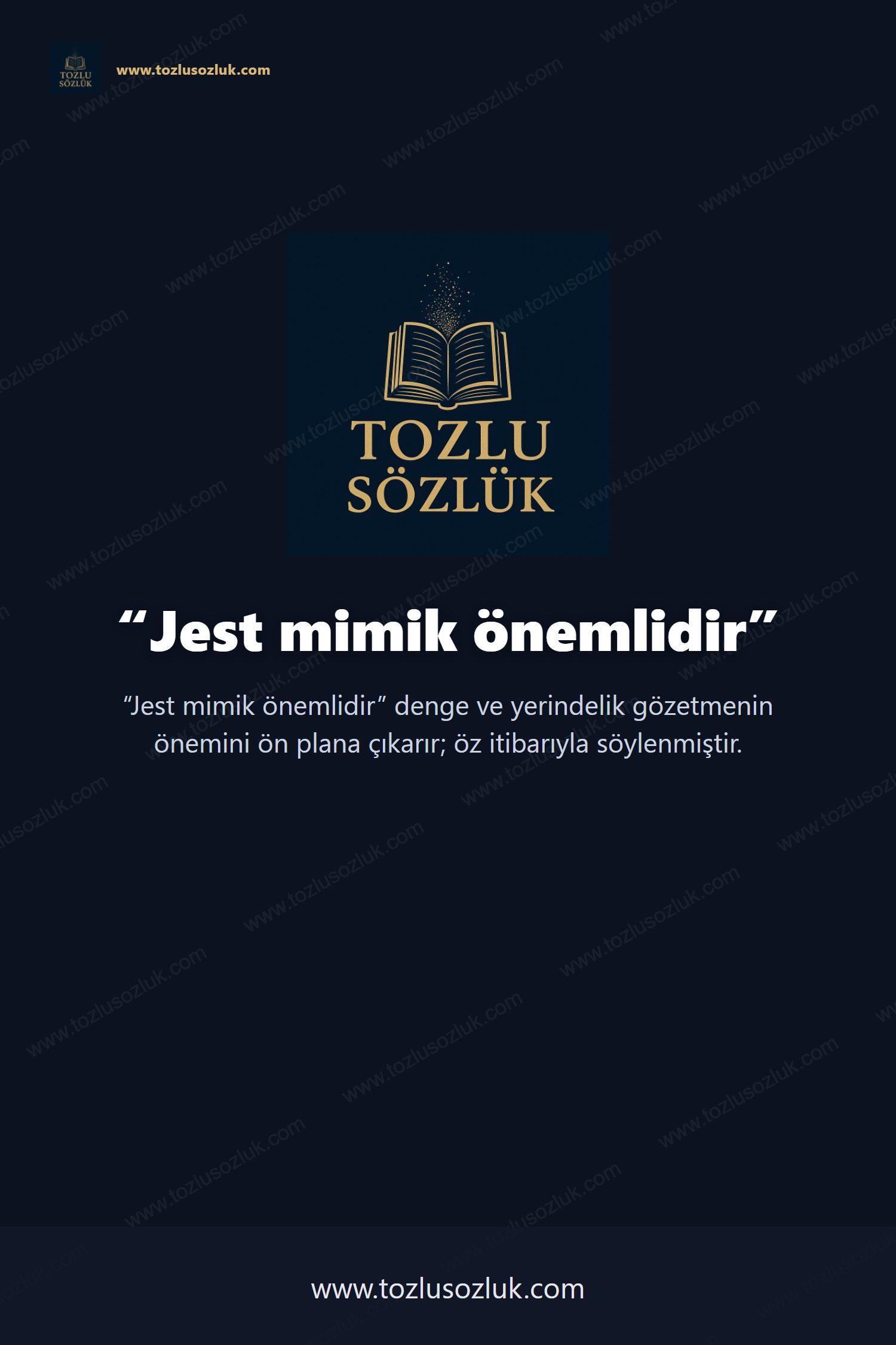 Jest mimik önemlidir Pinterest görseli