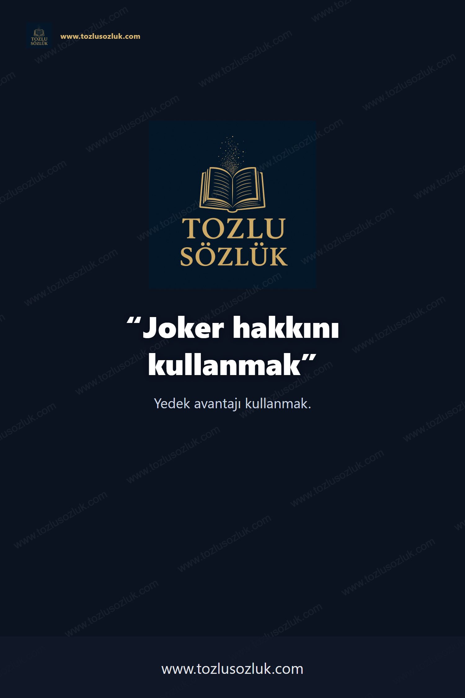 Joker hakkını kullanmak Pinterest görseli