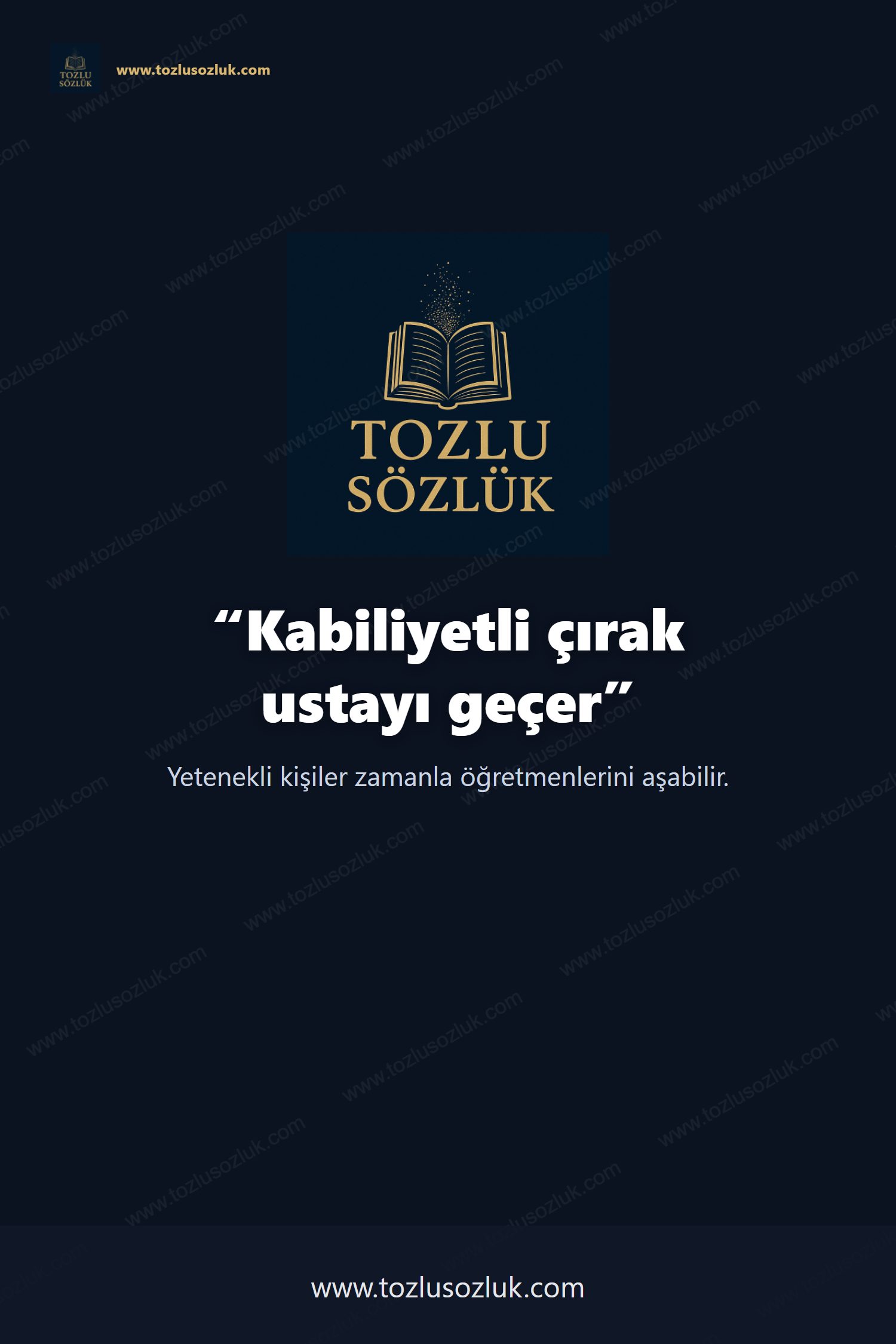 Kabiliyetli çırak ustayı geçer Pinterest görseli