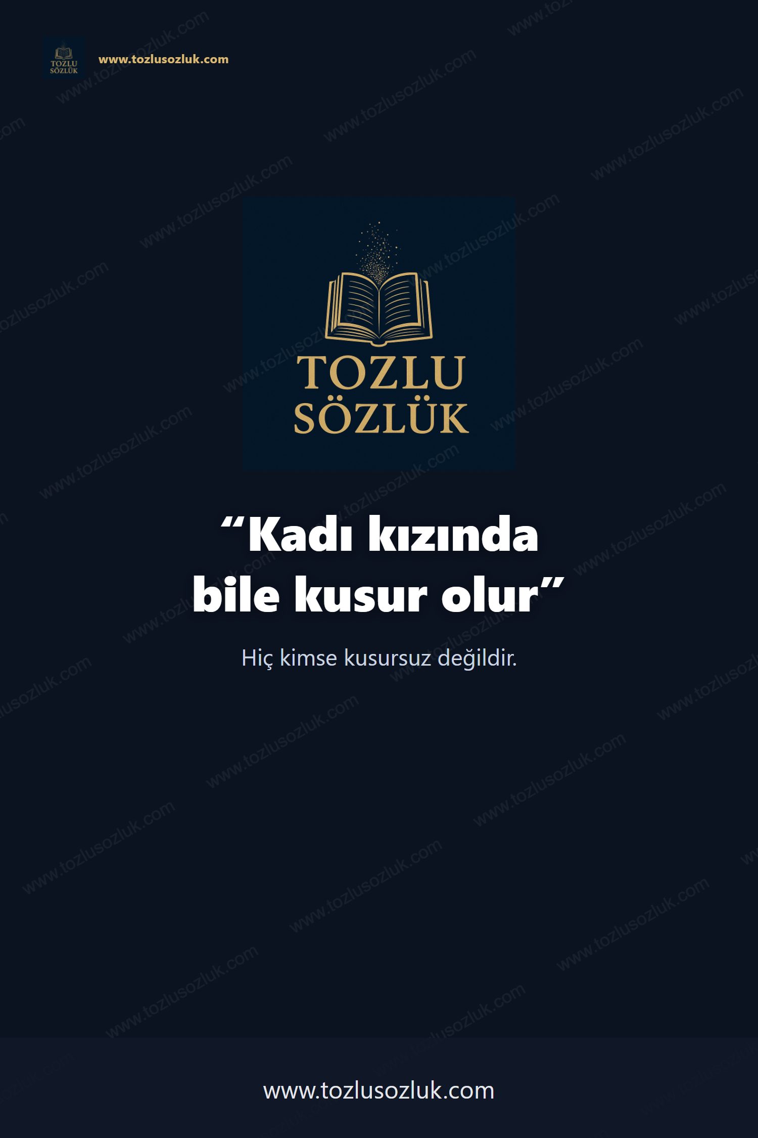 Kadı kızında bile kusur olur Pinterest görseli