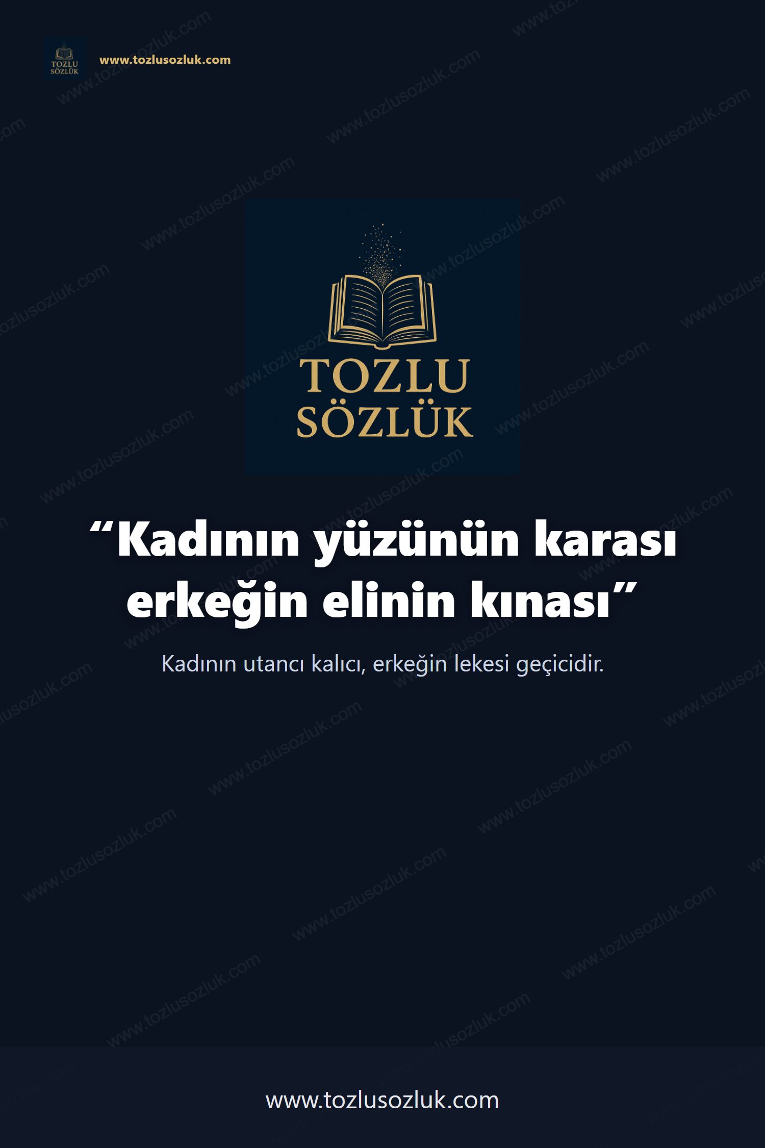 Kadının yüzünün karası erkeğin elinin kınası Pinterest görseli