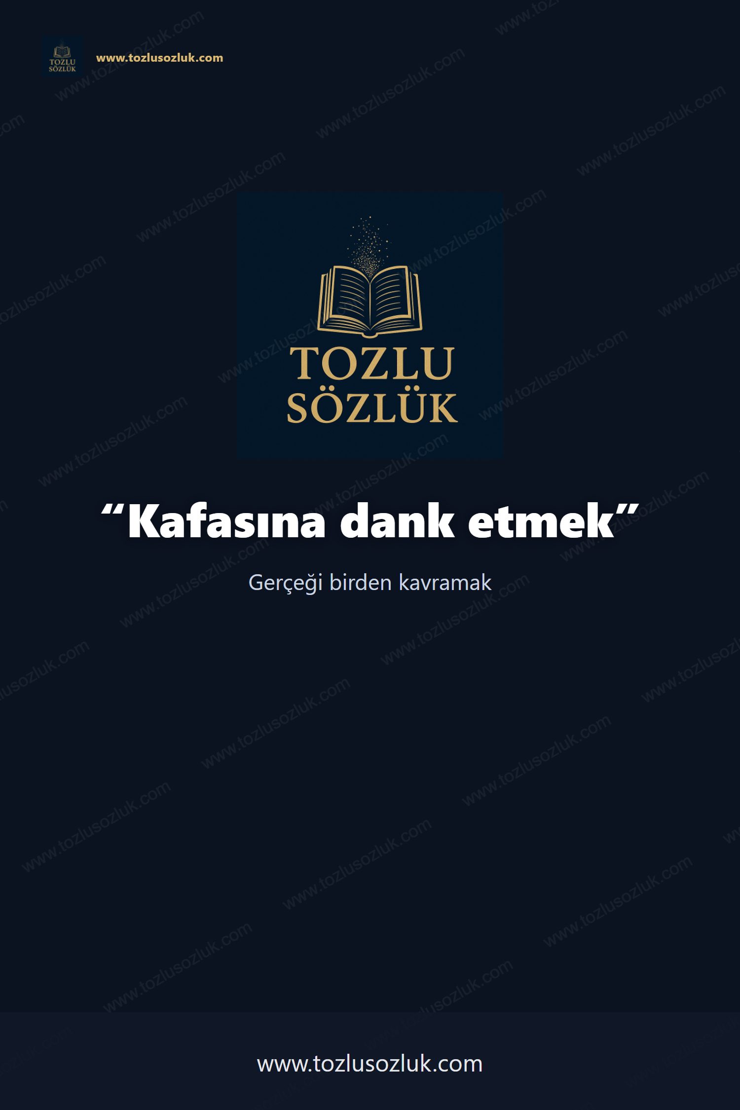 Kafasına dank etmek Pinterest görseli