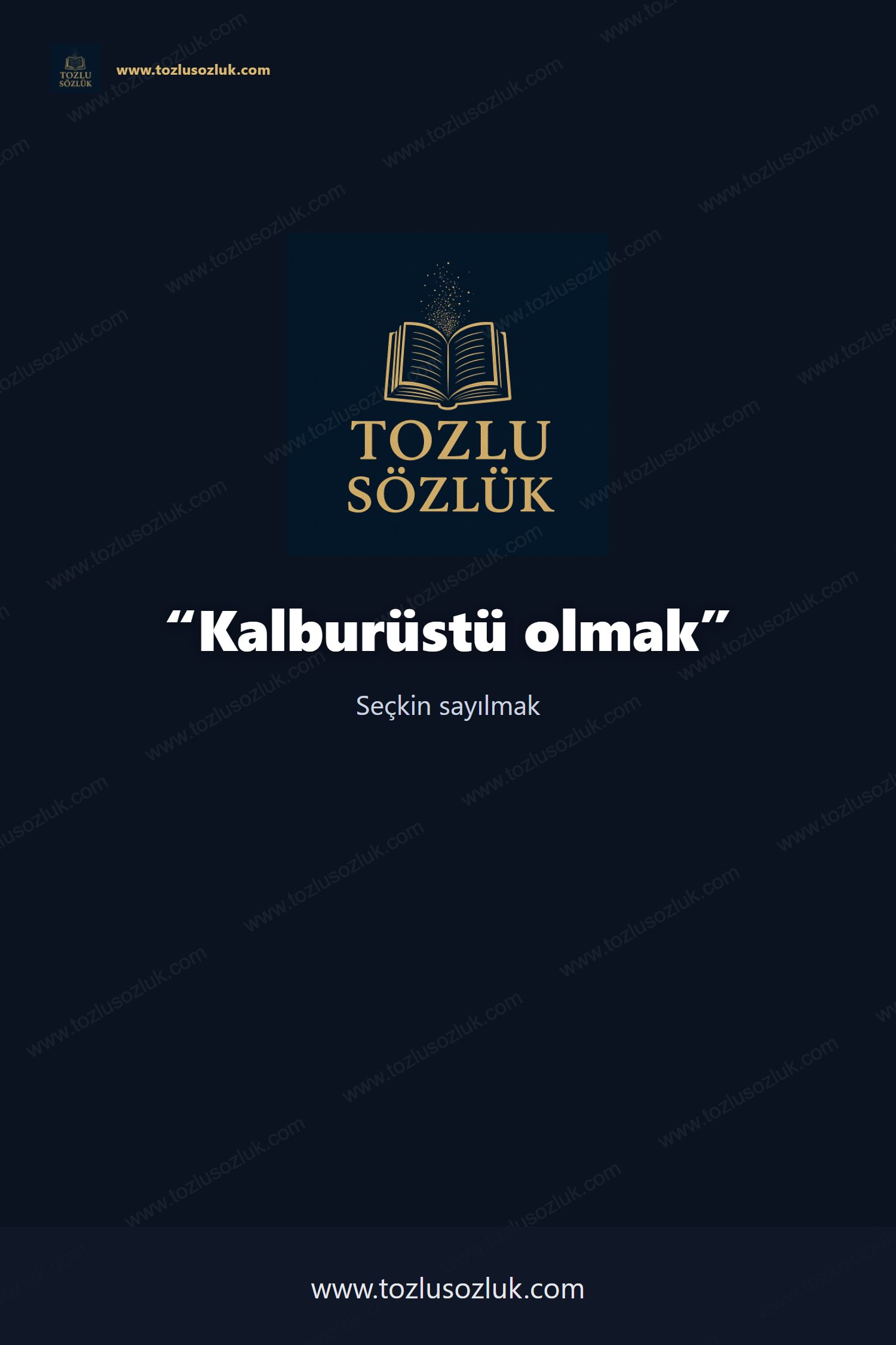 Kalburüstü olmak Pinterest görseli