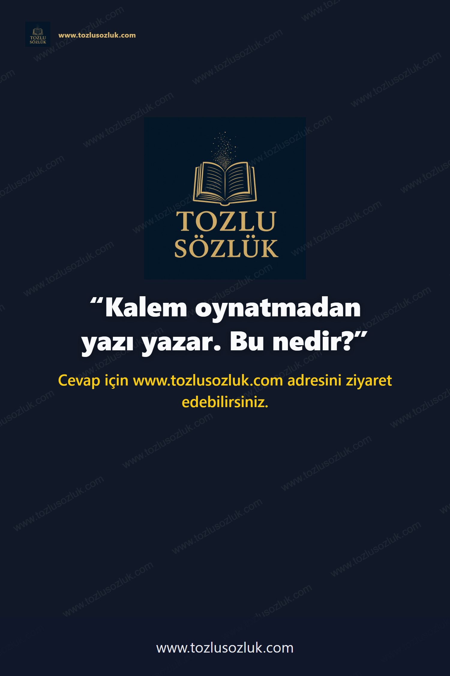 Kalem oynatmadan yazı yazar. Bu nedir? Pinterest görseli