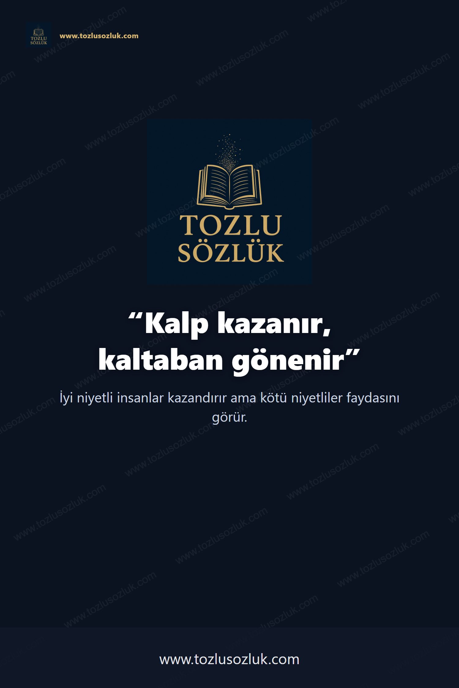 Kalp kazanır, kaltaban gönenir Pinterest görseli