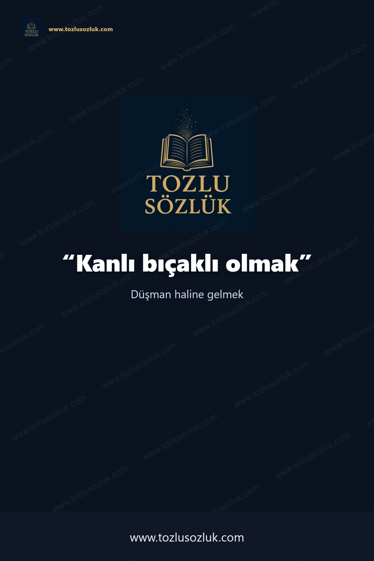 Kanlı bıçaklı olmak Pinterest görseli