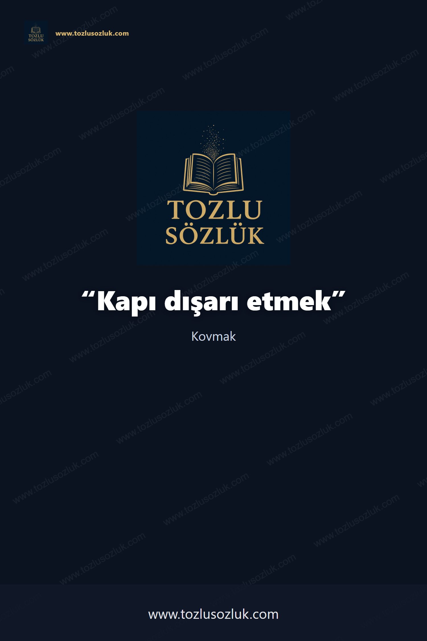 Kapı dışarı etmek Pinterest görseli