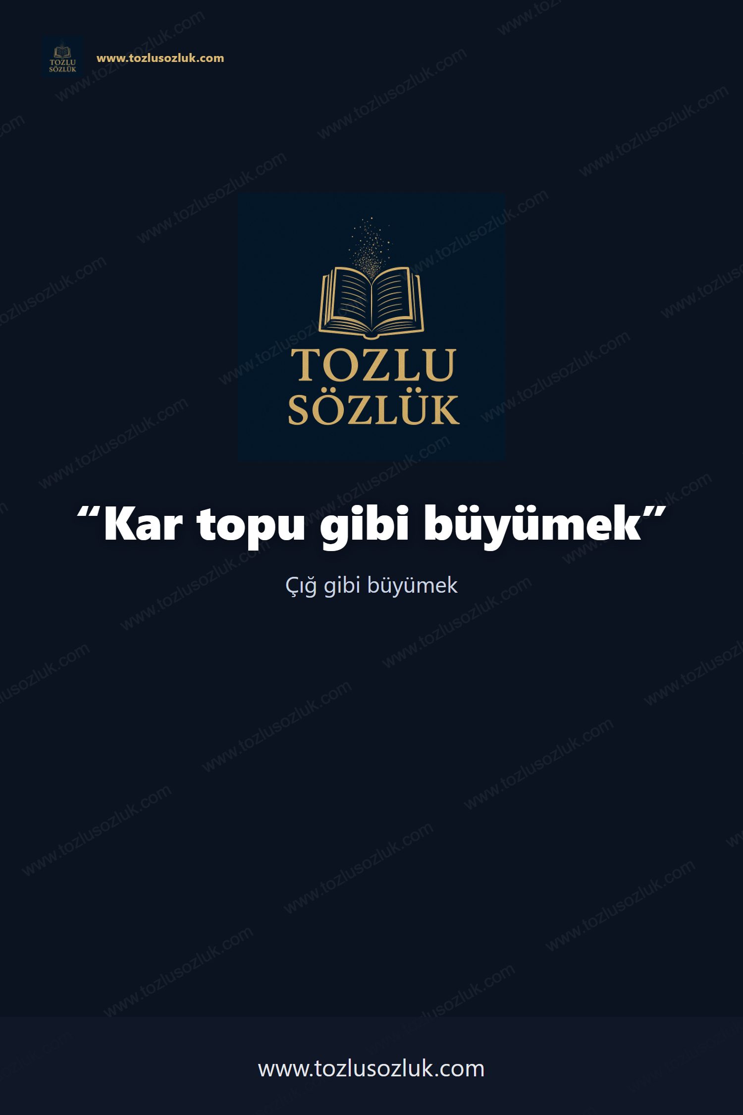 Kar topu gibi büyümek Pinterest görseli