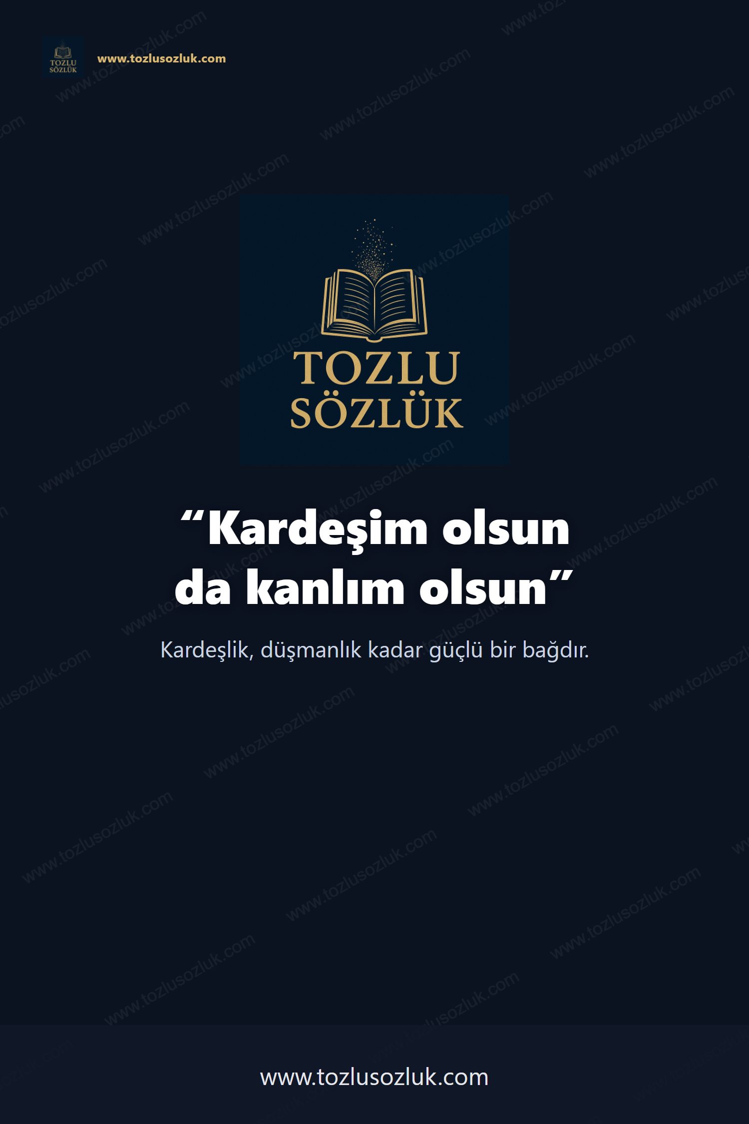 Kardeşim olsun da kanlım olsun Pinterest görseli