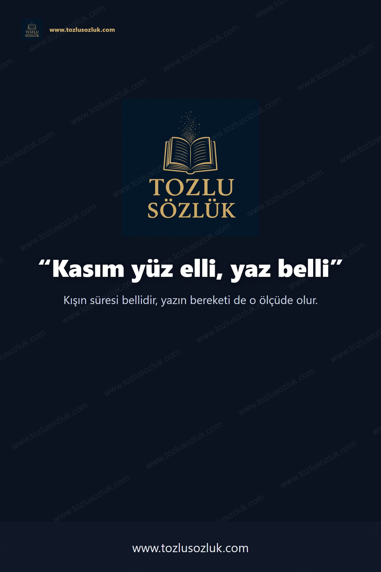 Kasım yüz elli, yaz belli Pinterest görseli