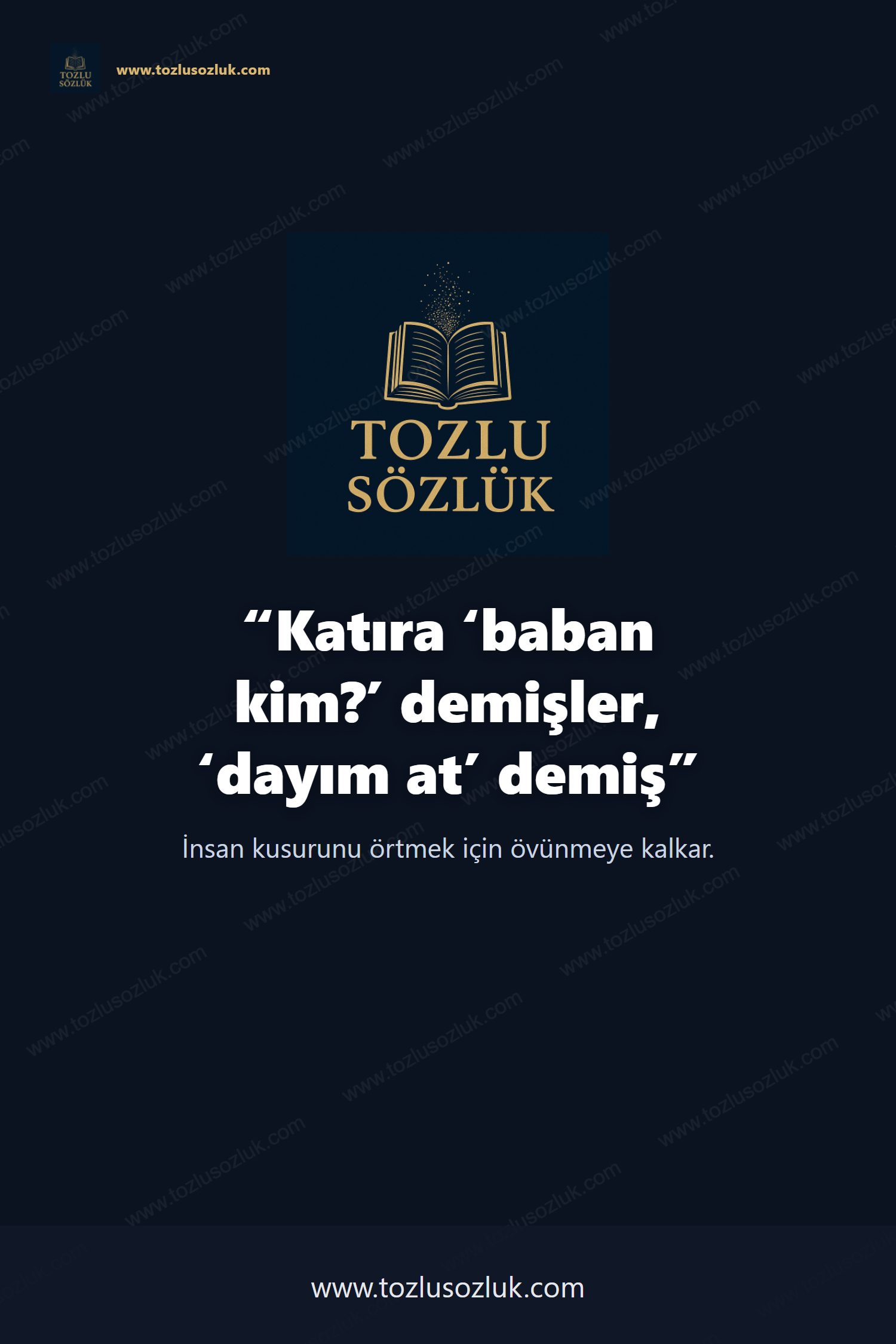 Katıra ‘baban kim?’ demişler, ‘dayım at’ demiş Pinterest görseli