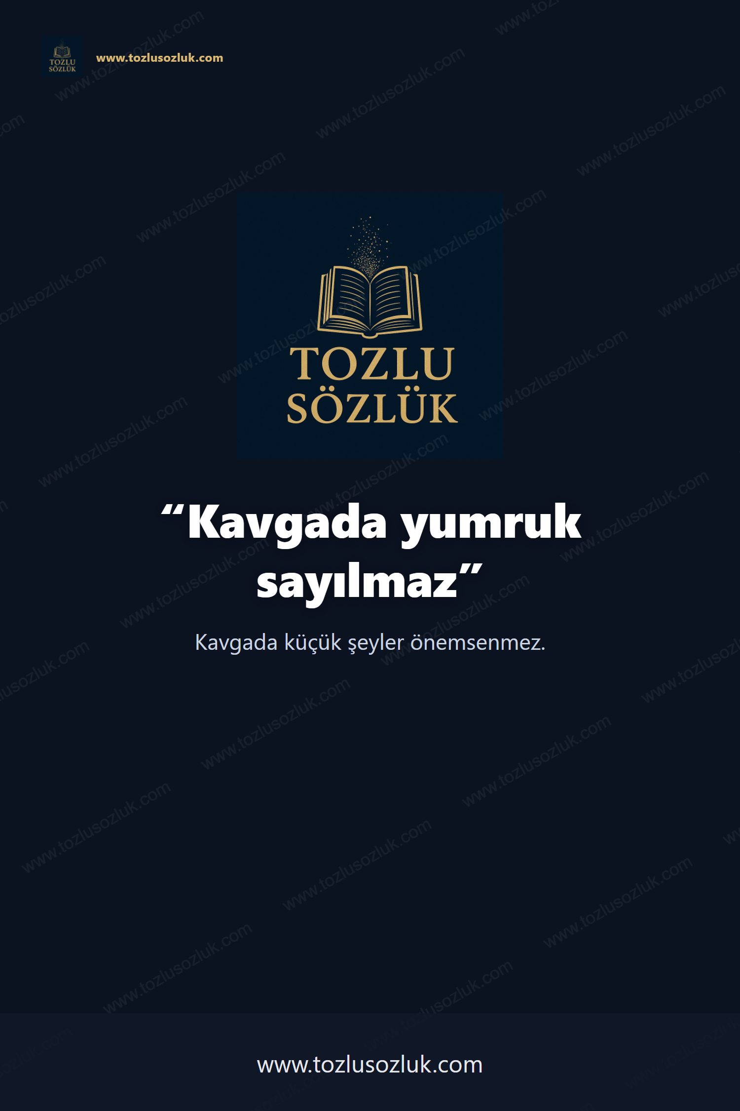 Kavgada yumruk sayılmaz Pinterest görseli