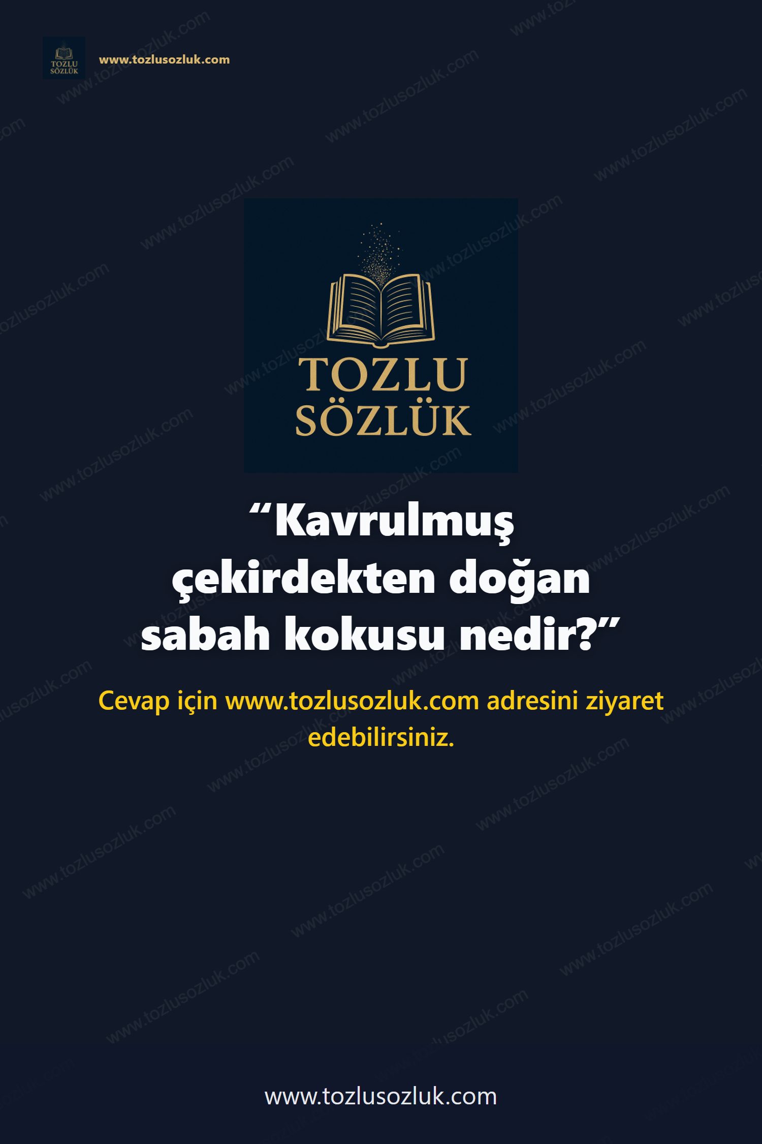 Kavrulmuş çekirdekten doğan sabah kokusu nedir? Pinterest görseli