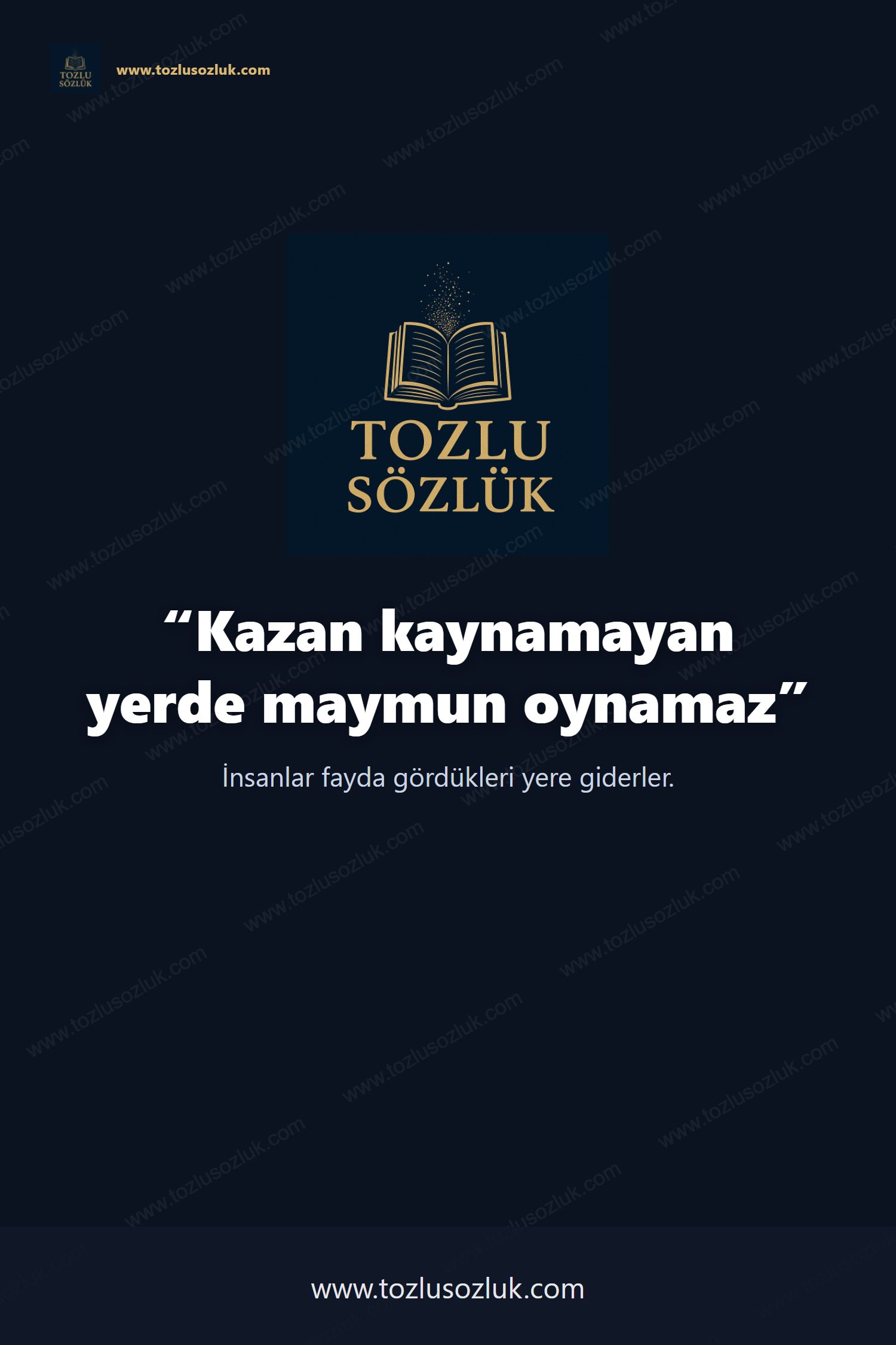 Kazan kaynamayan yerde maymun oynamaz Pinterest görseli