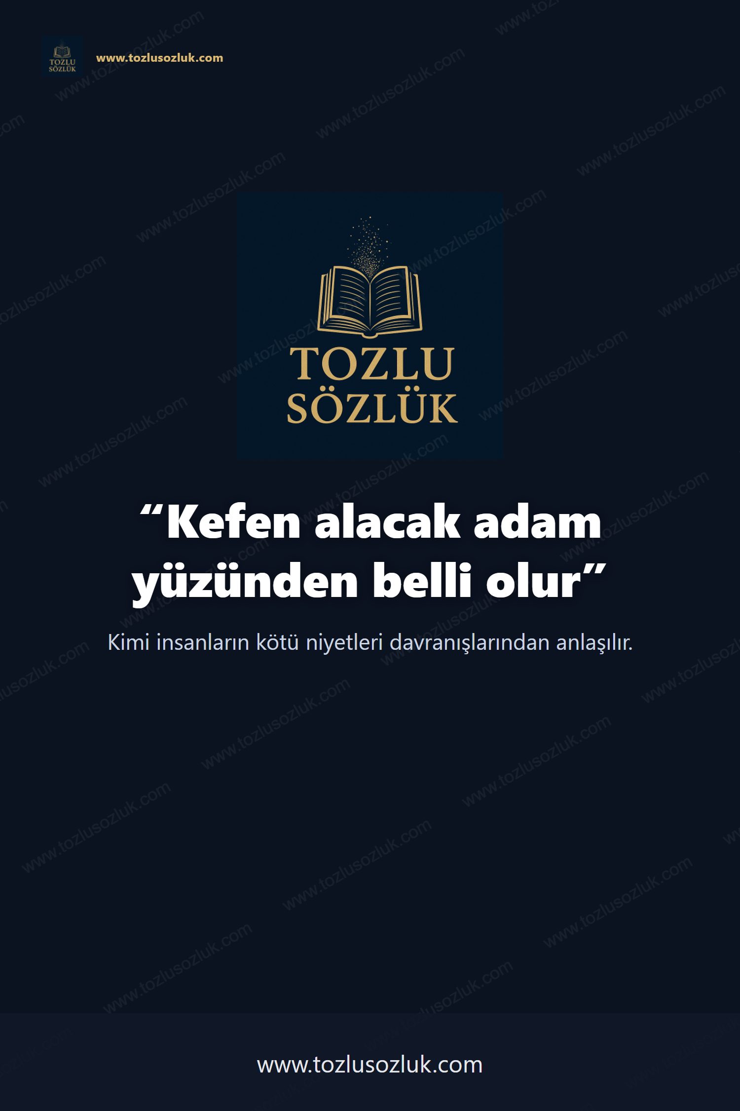 Kefen alacak adam yüzünden belli olur Pinterest görseli