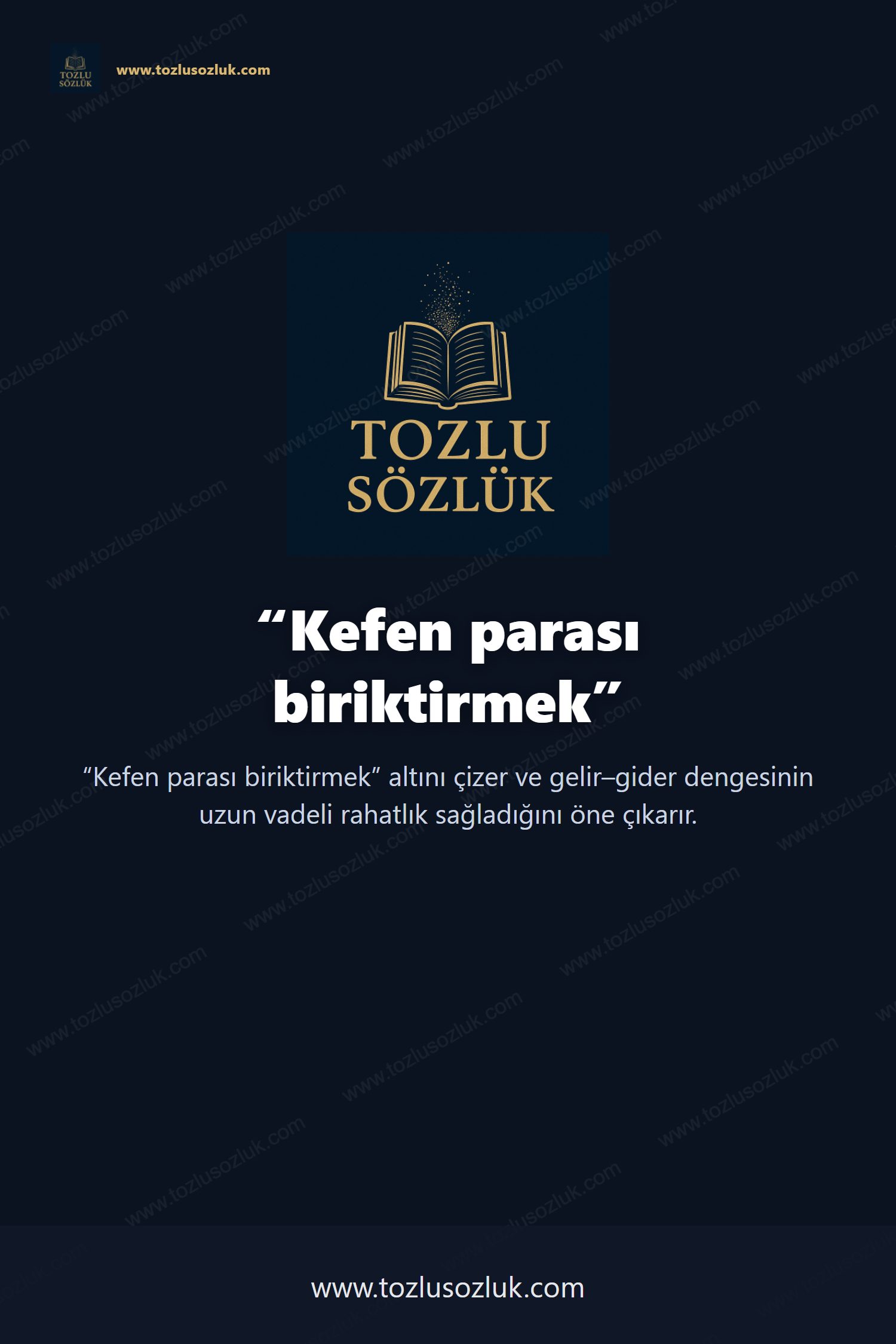 Kefen parası biriktirmek Pinterest görseli