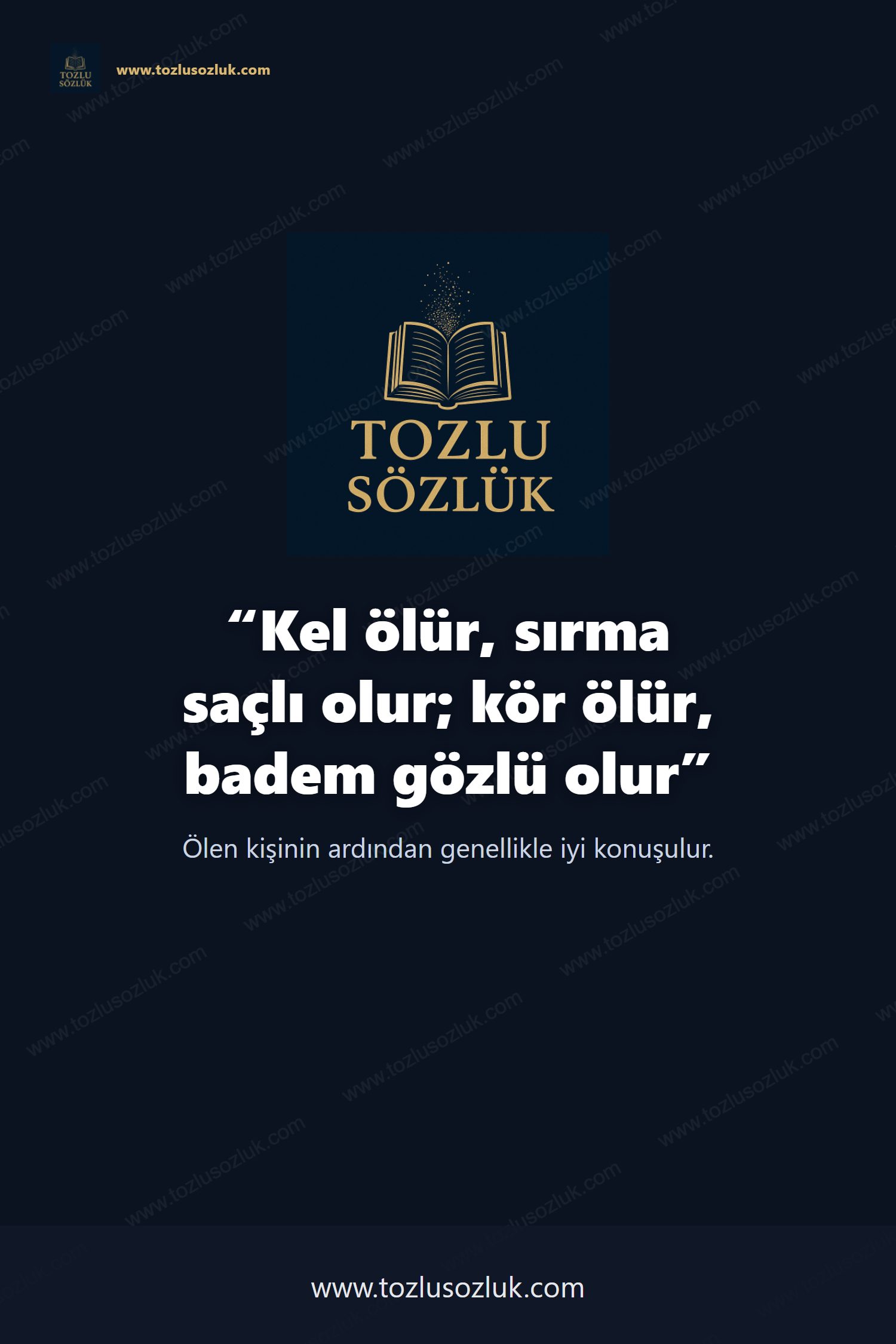 Kel ölür, sırma saçlı olur; kör ölür, badem gözlü olur Pinterest görseli