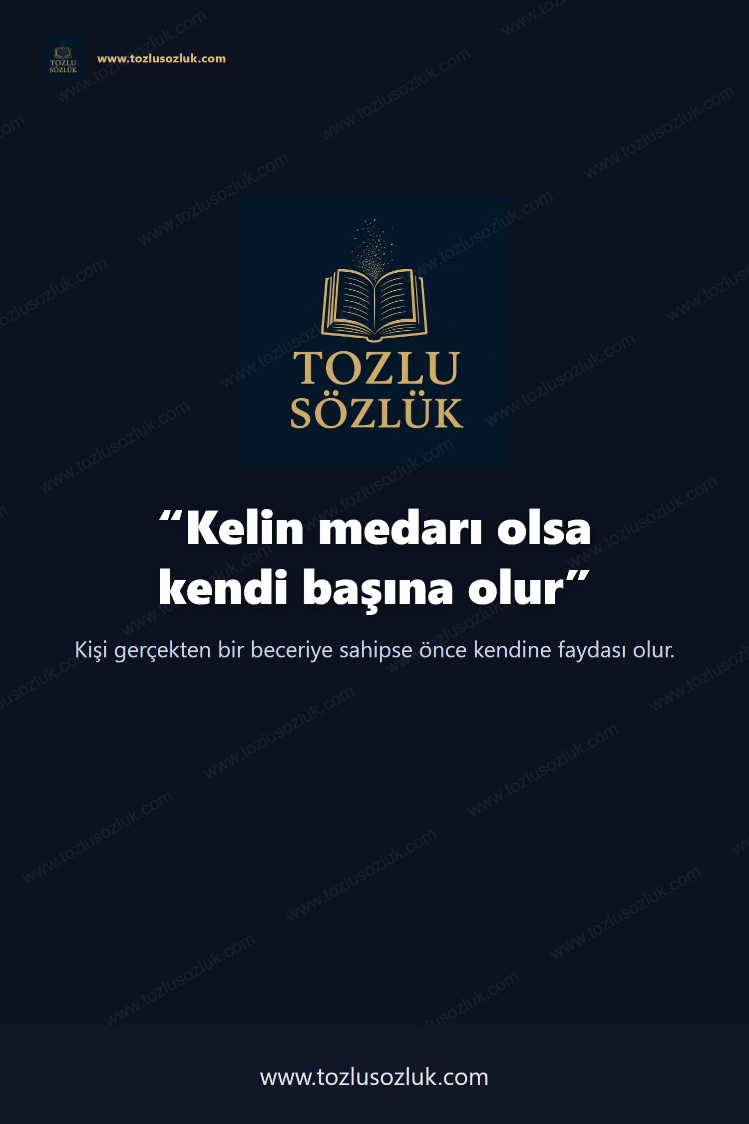 Kelin medarı olsa kendi başına olur Pinterest görseli