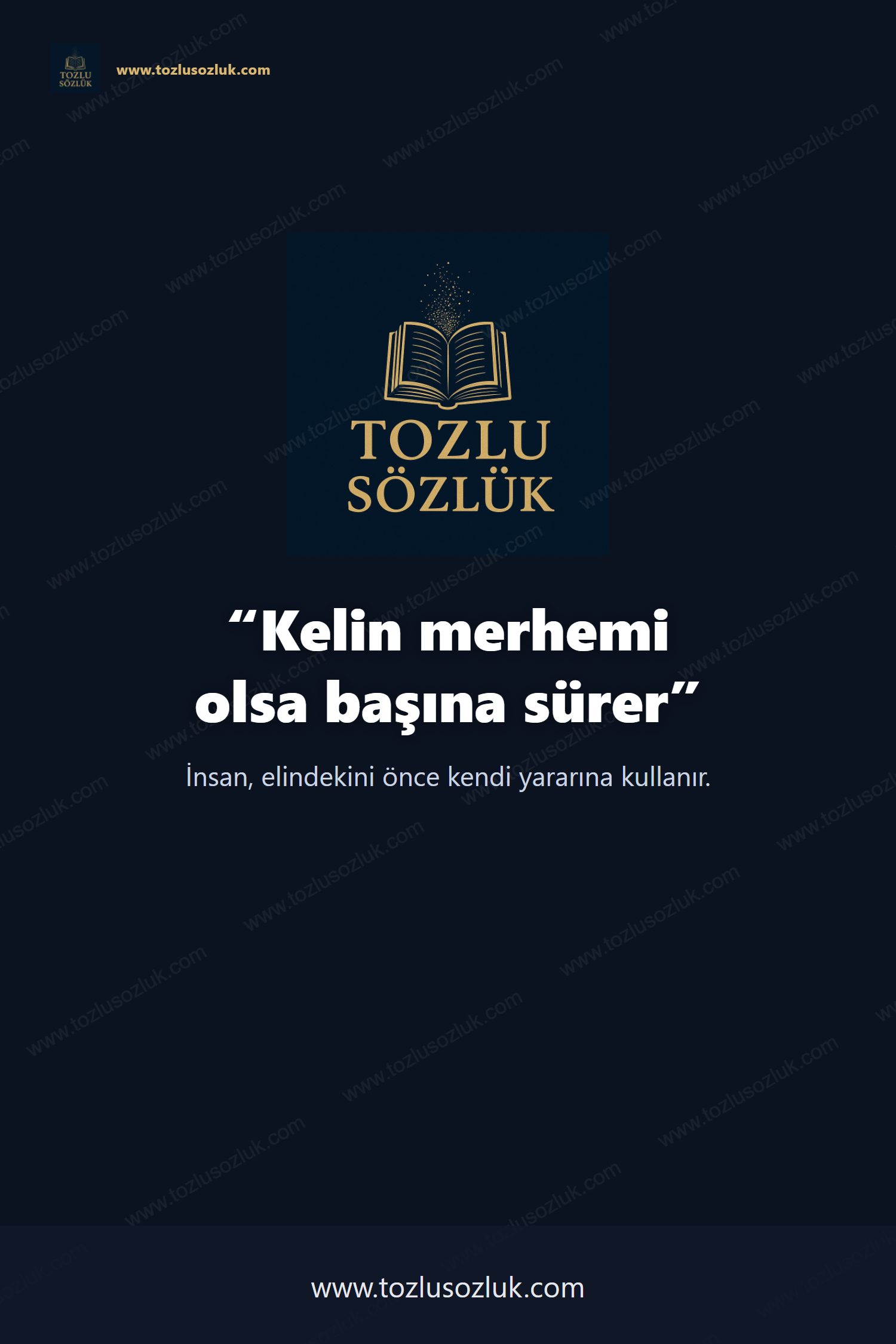 Kelin merhemi olsa başına sürer Pinterest görseli