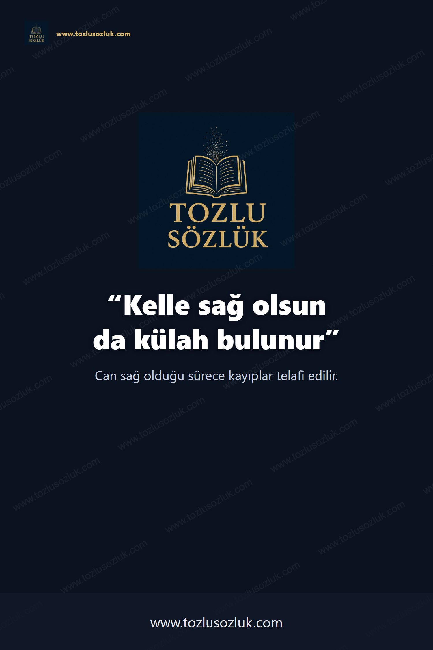 Kelle sağ olsun da külah bulunur Pinterest görseli