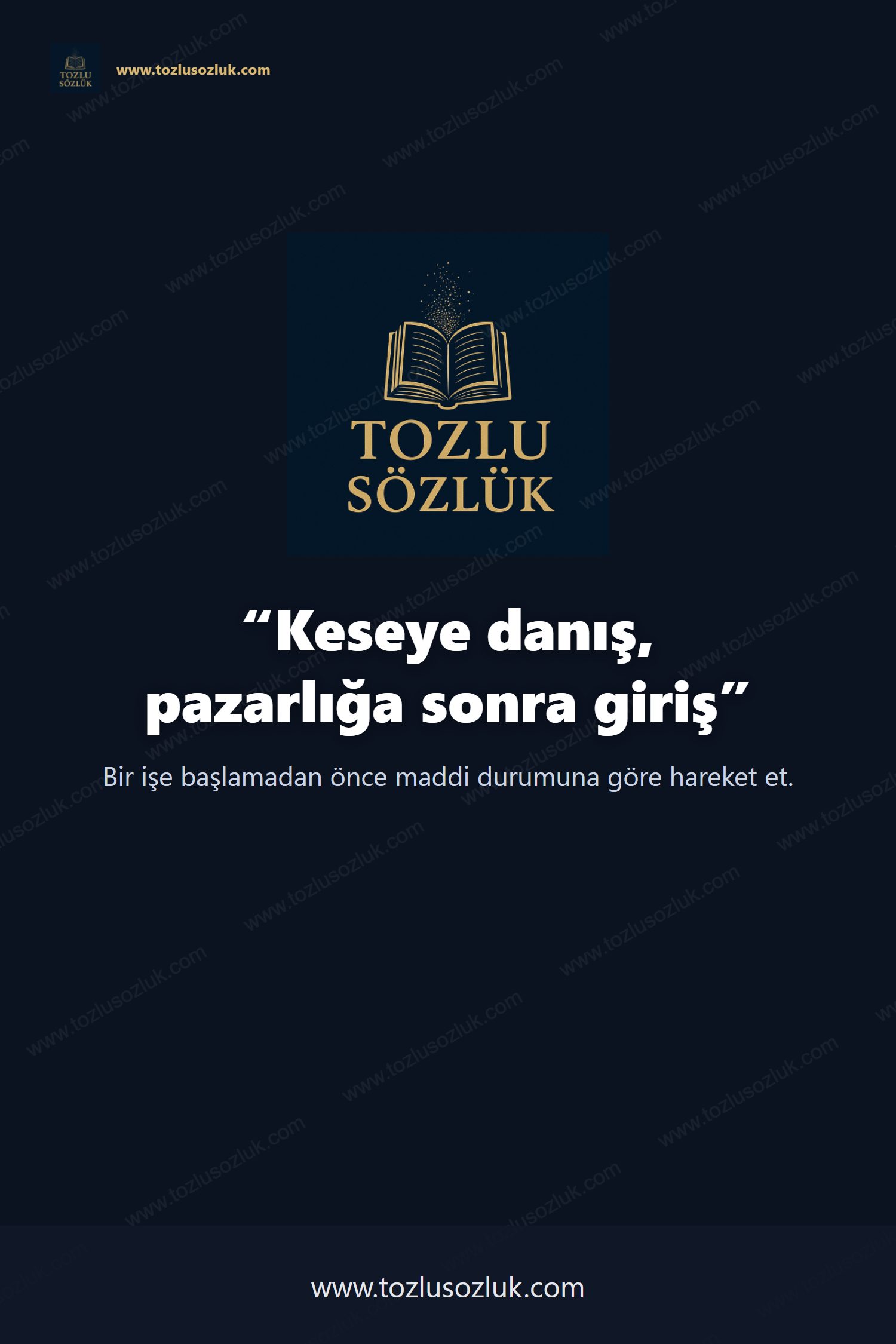 Keseye danış, pazarlığa sonra giriş Pinterest görseli