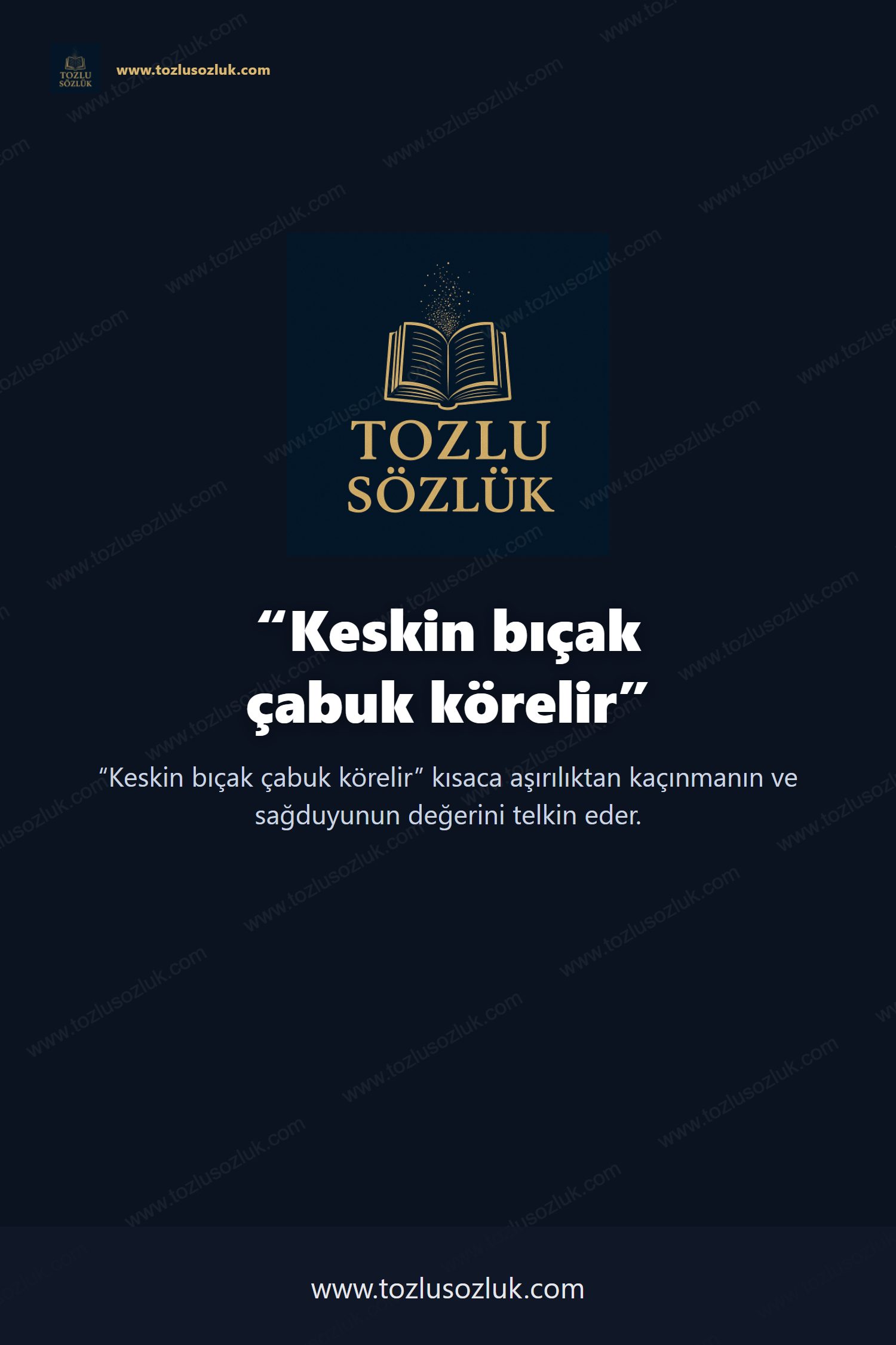 Keskin bıçak çabuk körelir Pinterest görseli