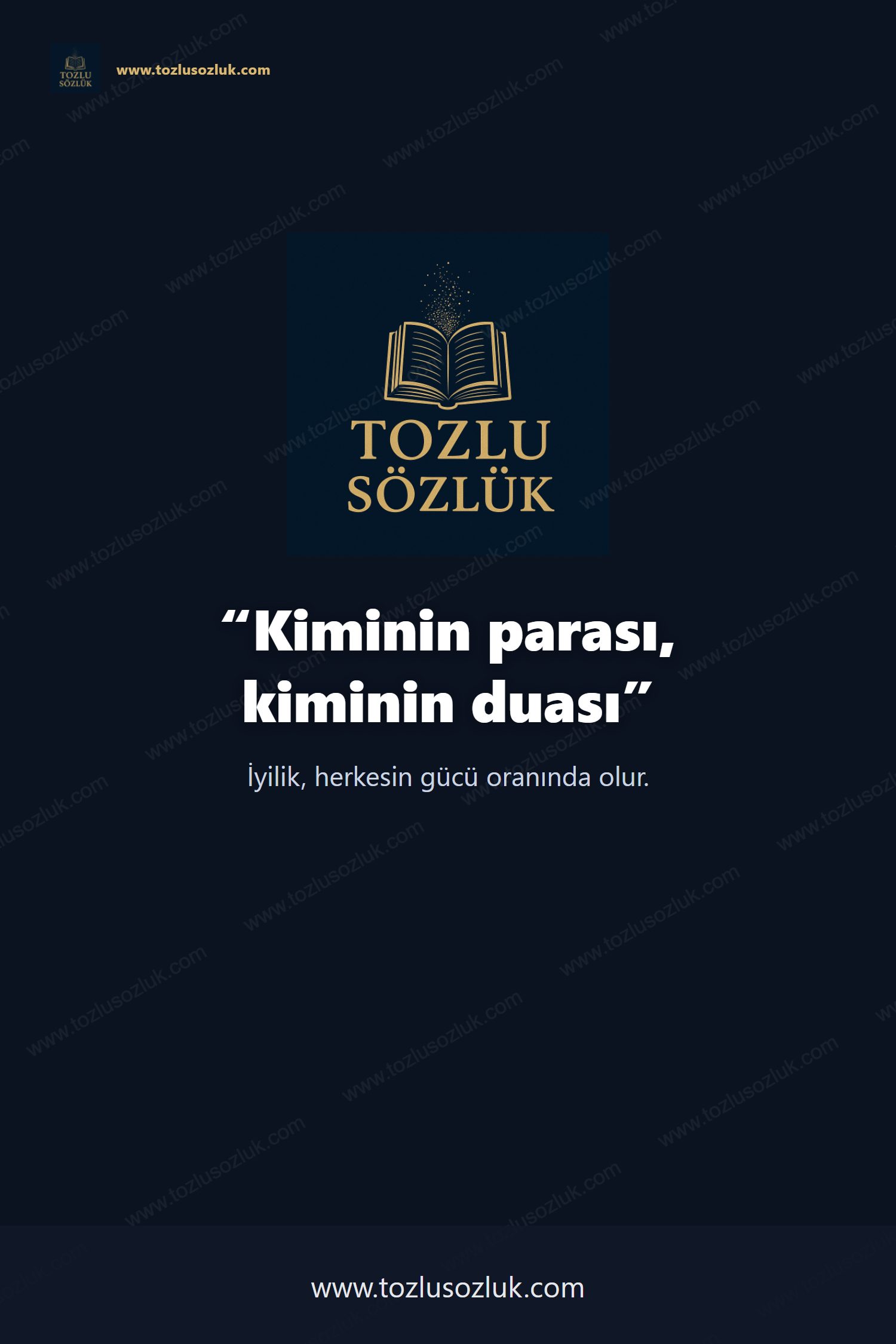 Kiminin parası, kiminin duası Pinterest görseli