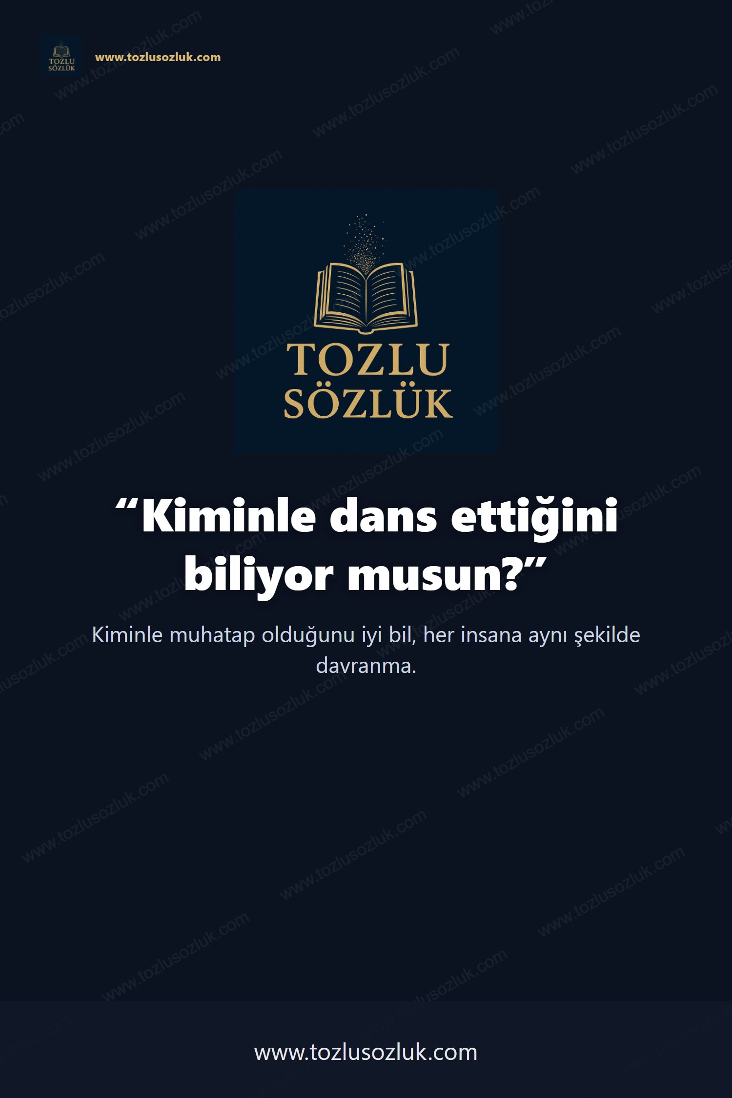 Kiminle dans ettiğini biliyor musun? Pinterest görseli