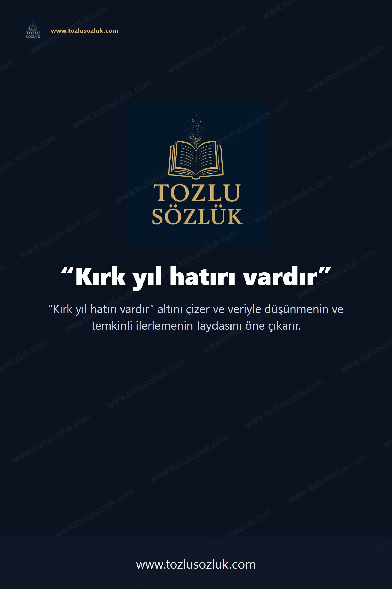 Kırk yıl hatırı vardır Pinterest görseli