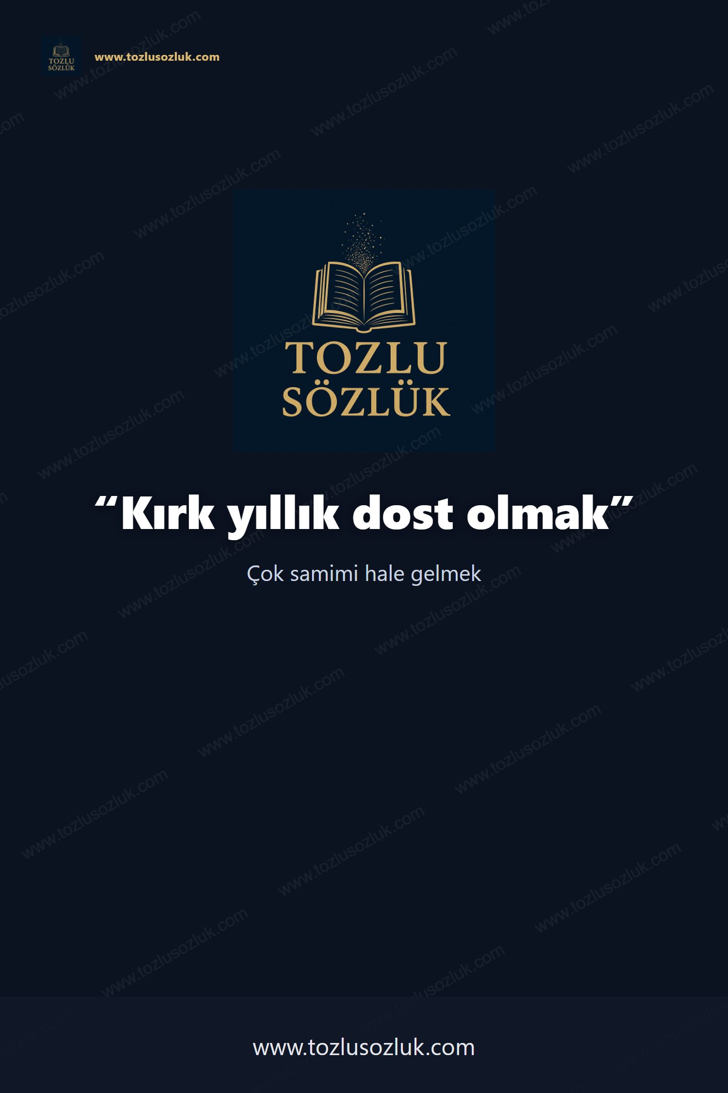 Kırk yıllık dost olmak Pinterest görseli
