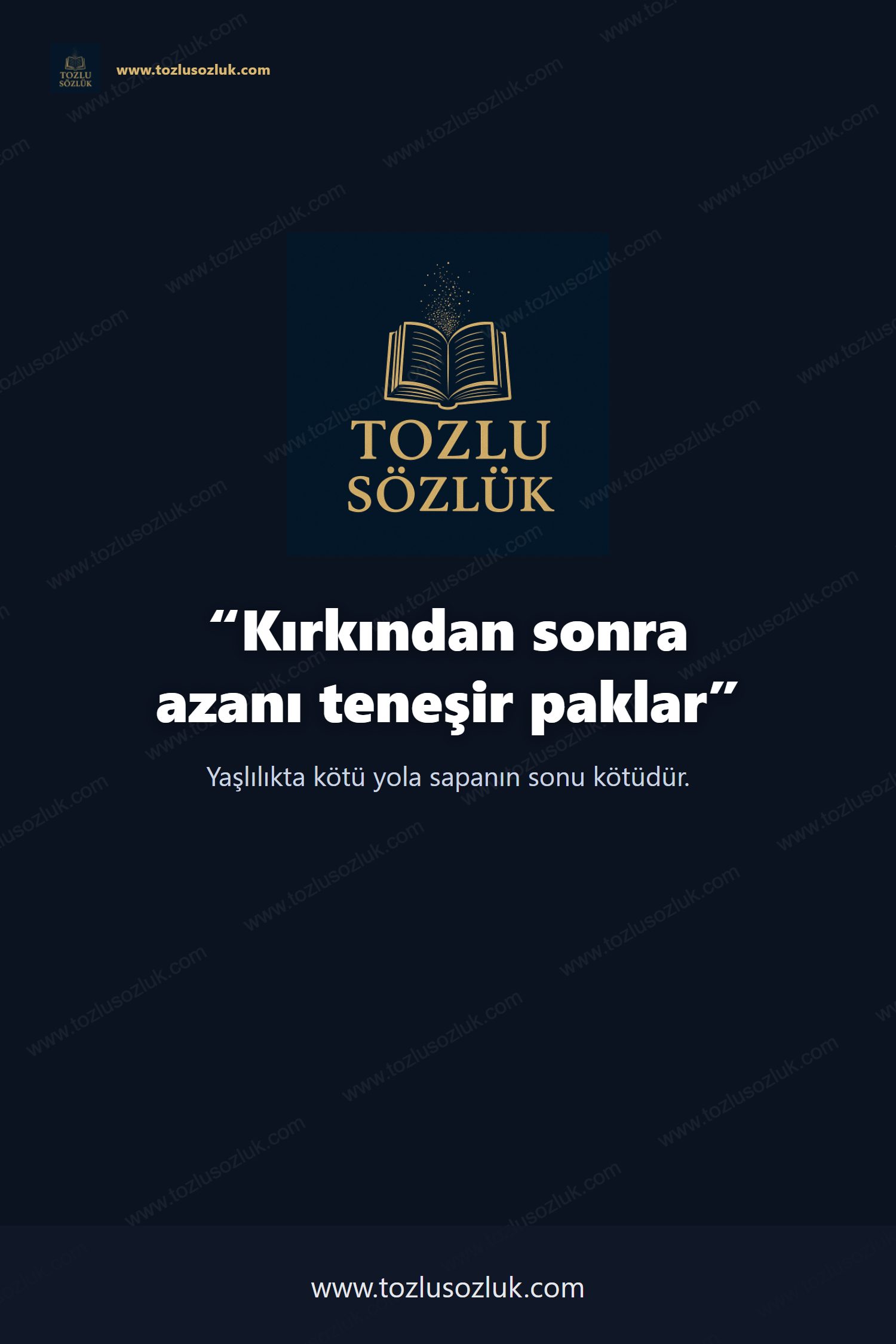 Kırkından sonra azanı teneşir paklar Pinterest görseli