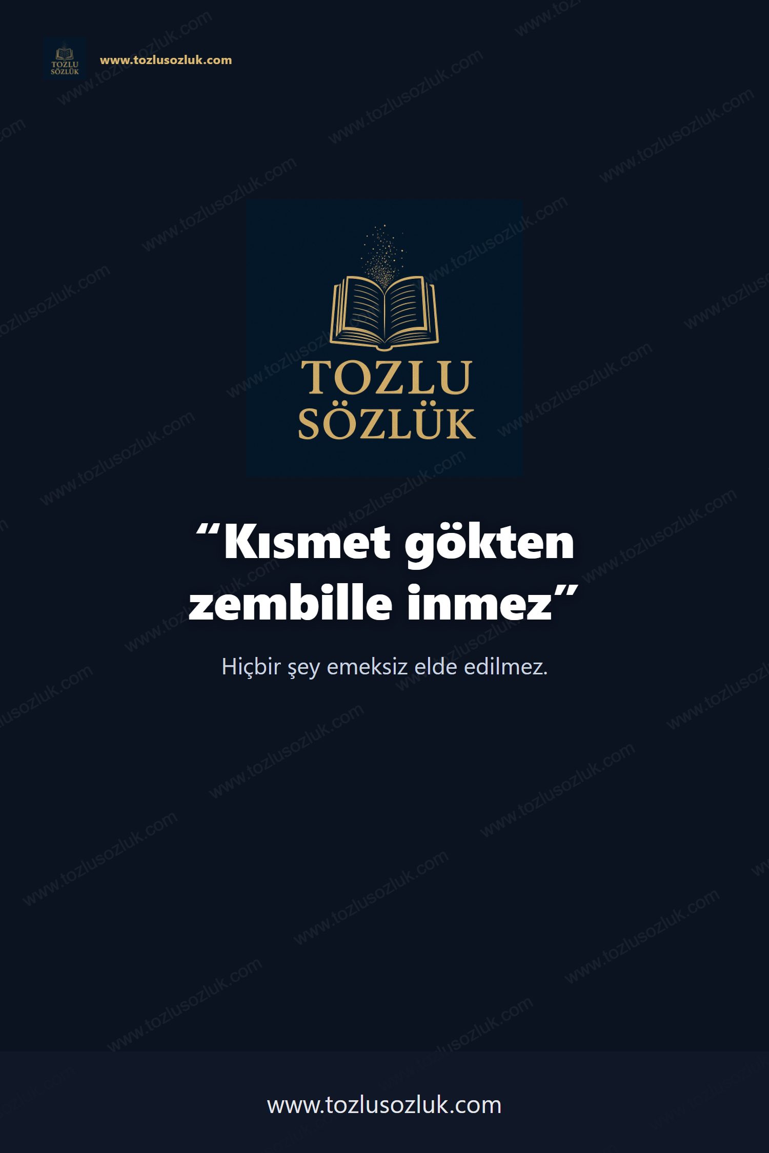 Kısmet gökten zembille inmez Pinterest görseli