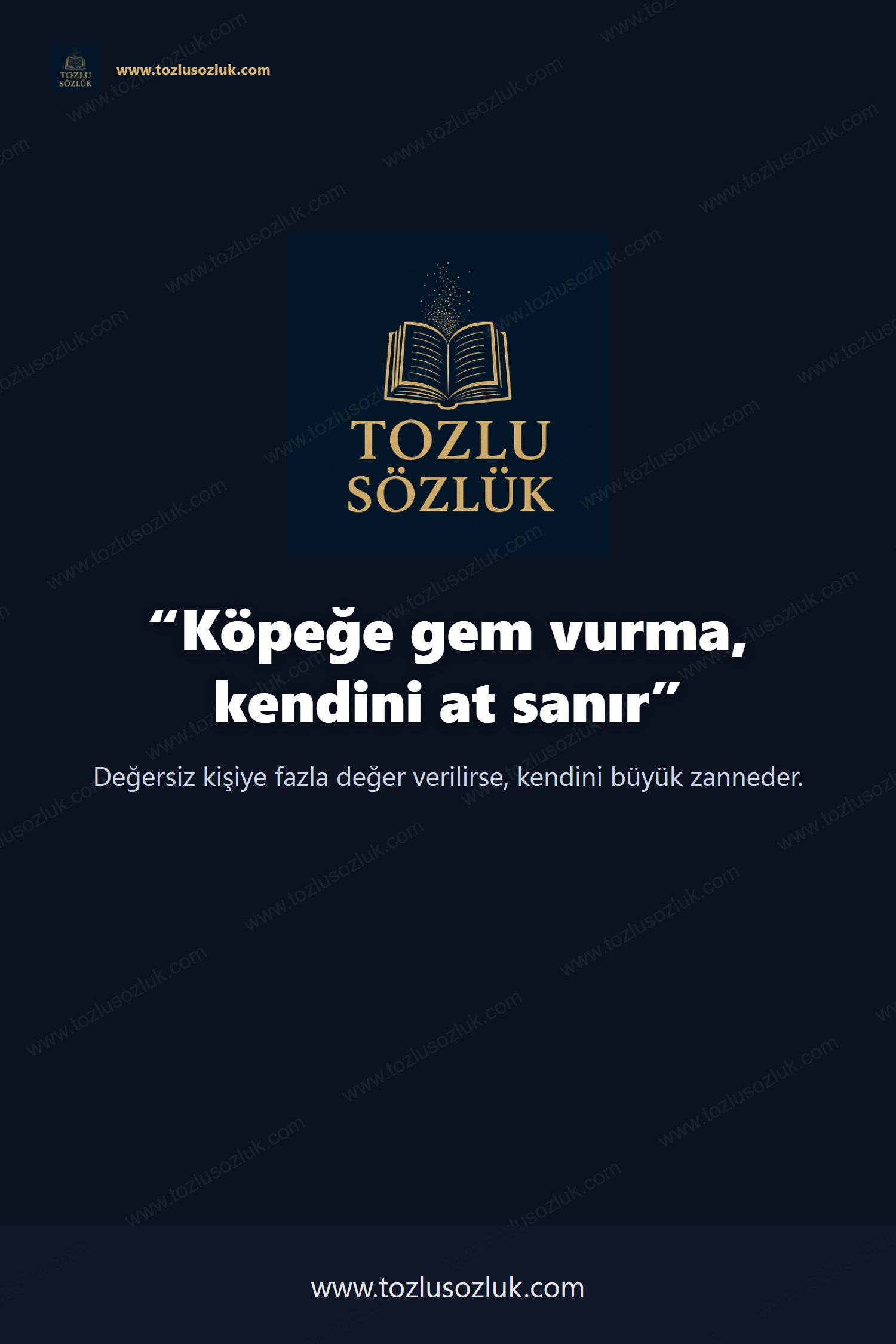 Köpeğe gem vurma, kendini at sanır Pinterest görseli