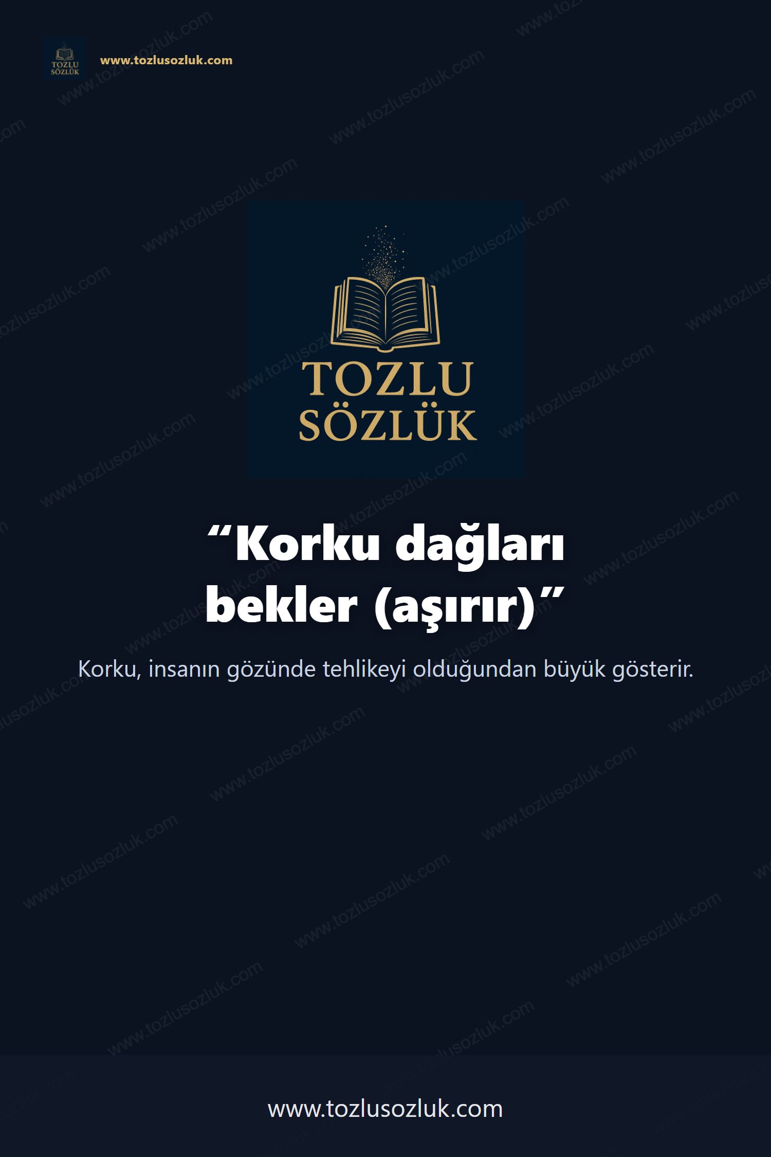 Korku dağları bekler (aşırır) Pinterest görseli
