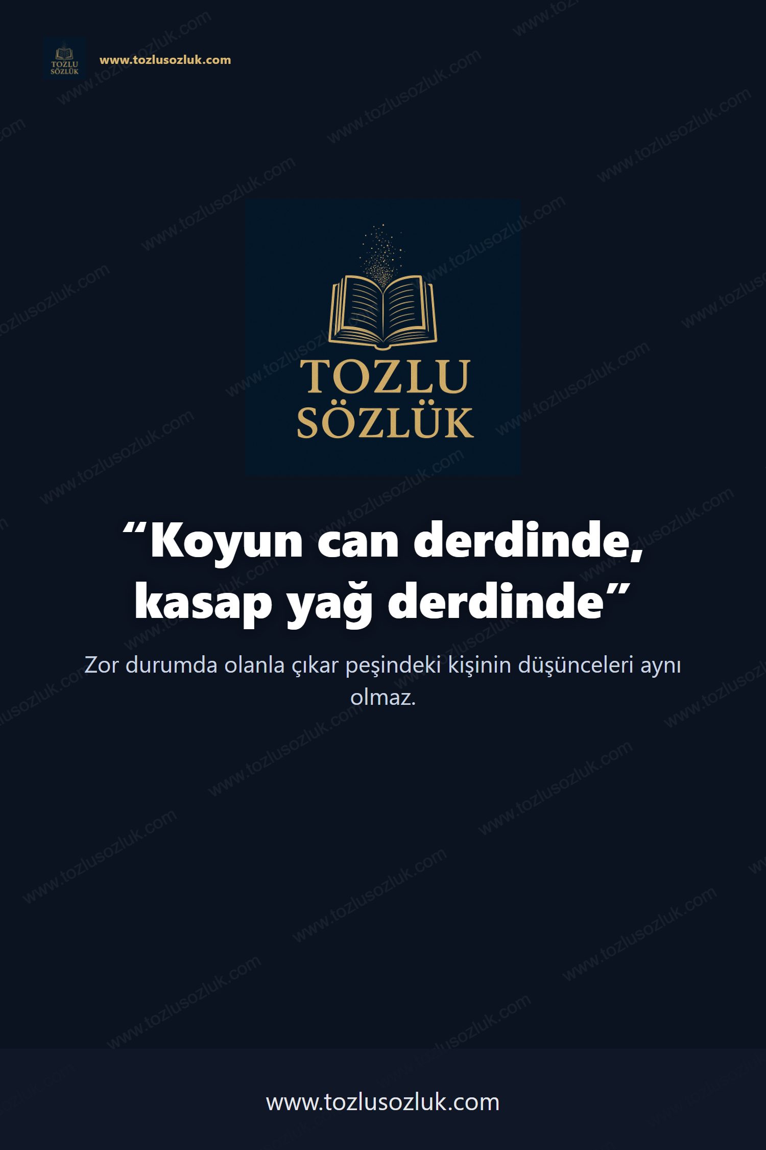 Koyun can derdinde, kasap yağ derdinde Pinterest görseli