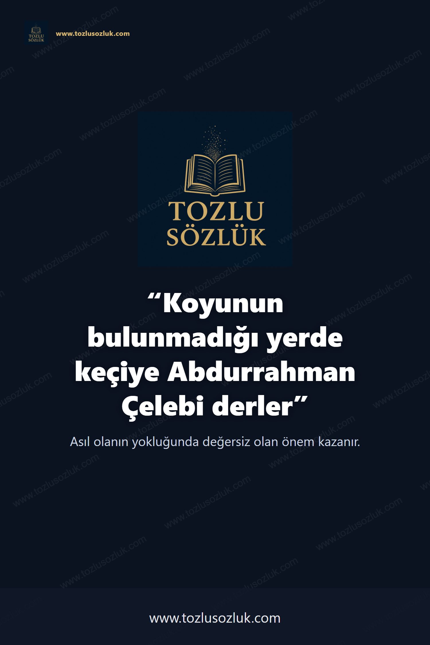 Koyunun bulunmadığı yerde keçiye Abdurrahman Çelebi derler Pinterest görseli