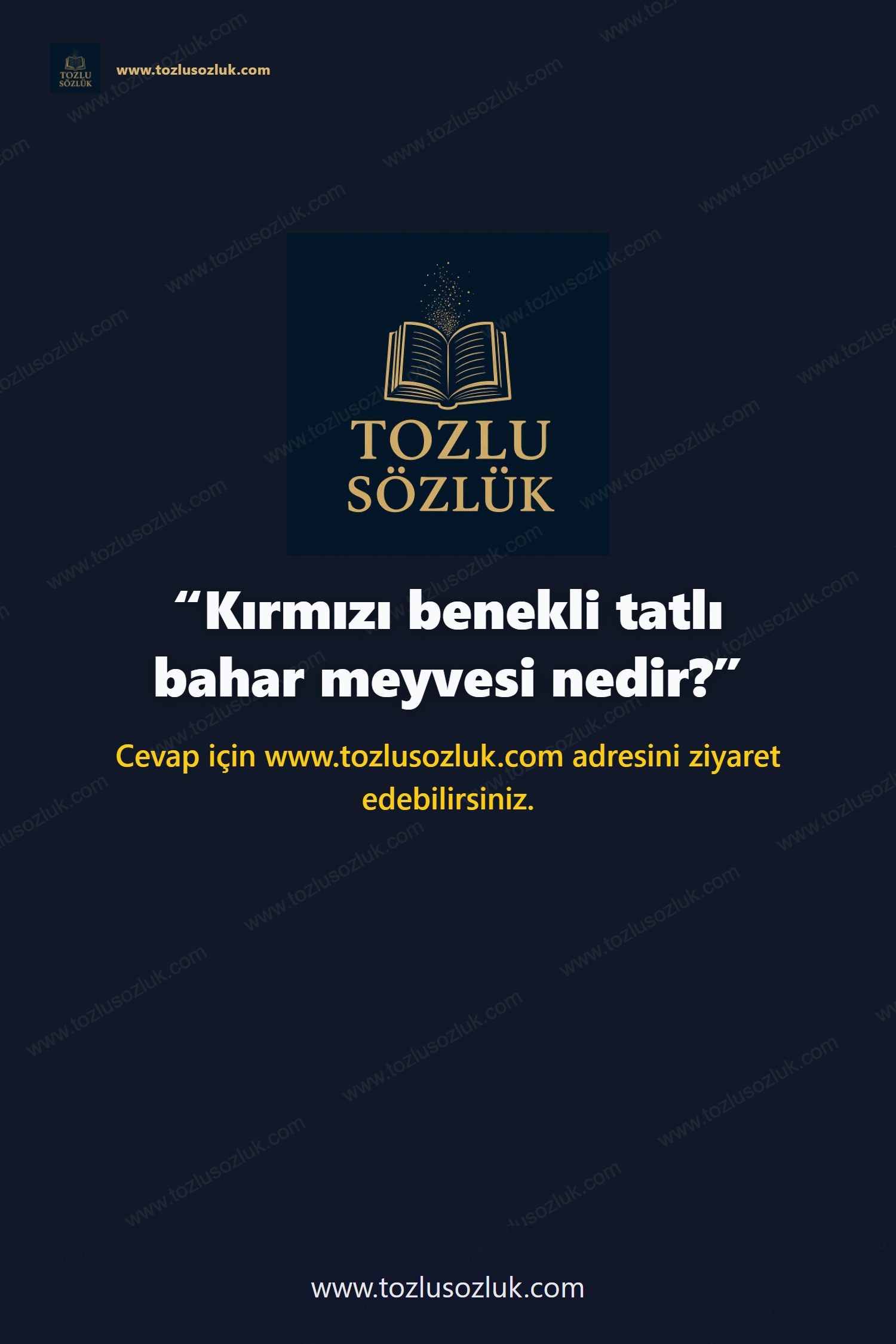 Kırmızı benekli tatlı bahar meyvesi nedir? Pinterest görseli