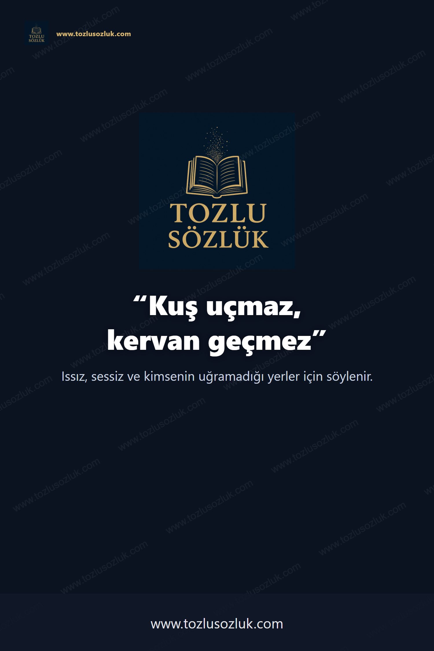 Kuş uçmaz, kervan geçmez Pinterest görseli