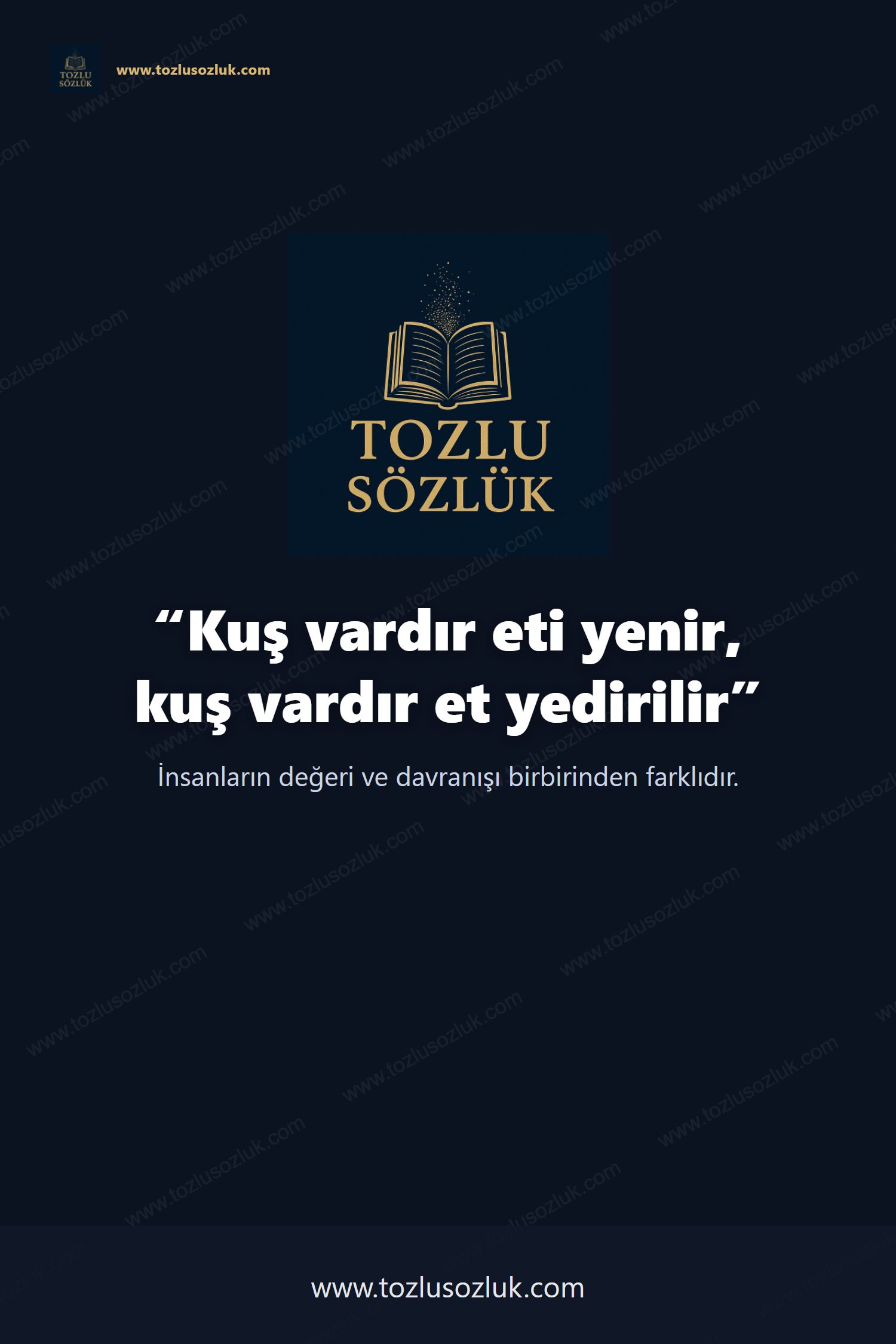 Kuş vardır eti yenir, kuş vardır et yedirilir Pinterest görseli