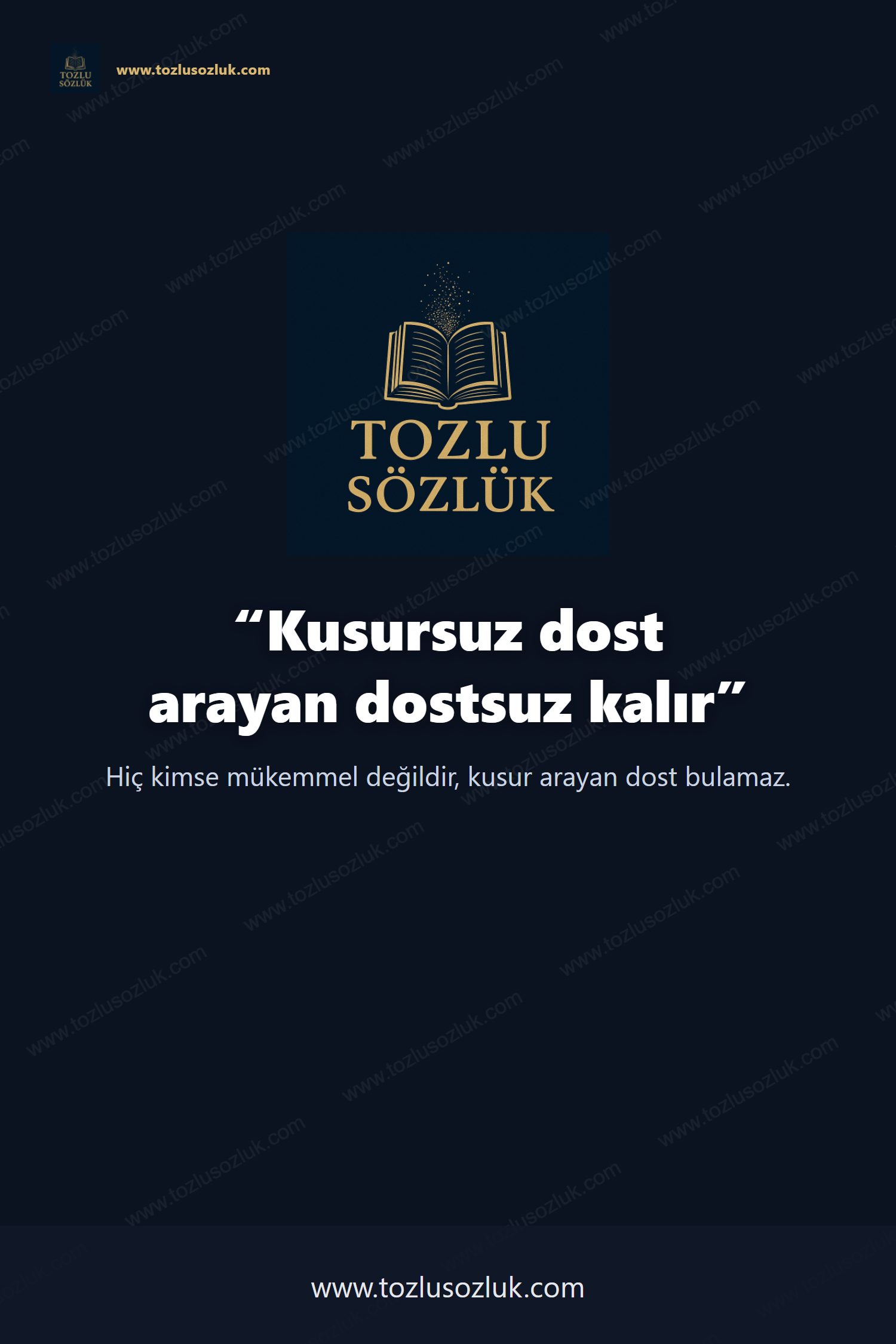Kusursuz dost arayan dostsuz kalır Pinterest görseli