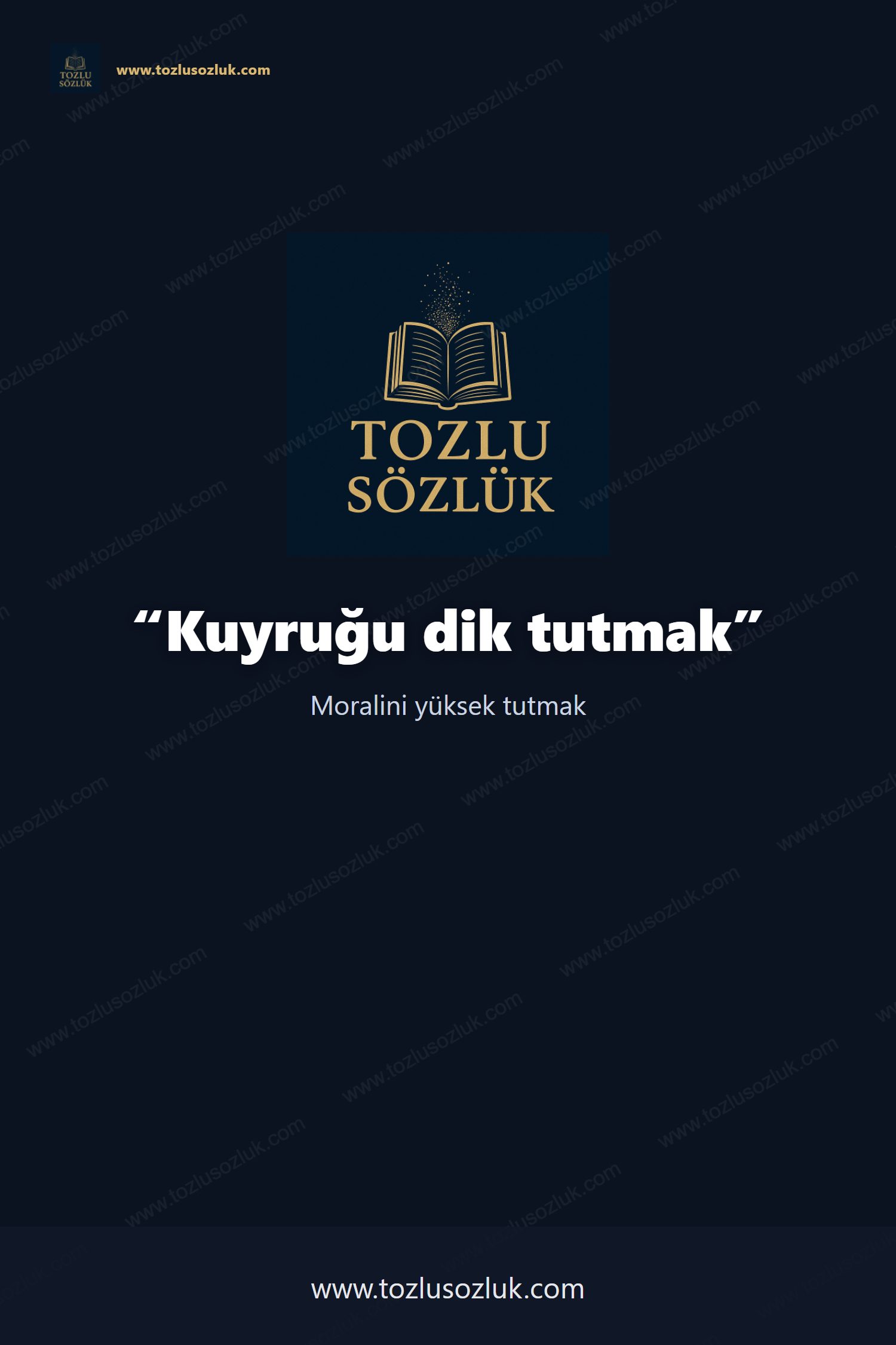 Kuyruğu dik tutmak Pinterest görseli