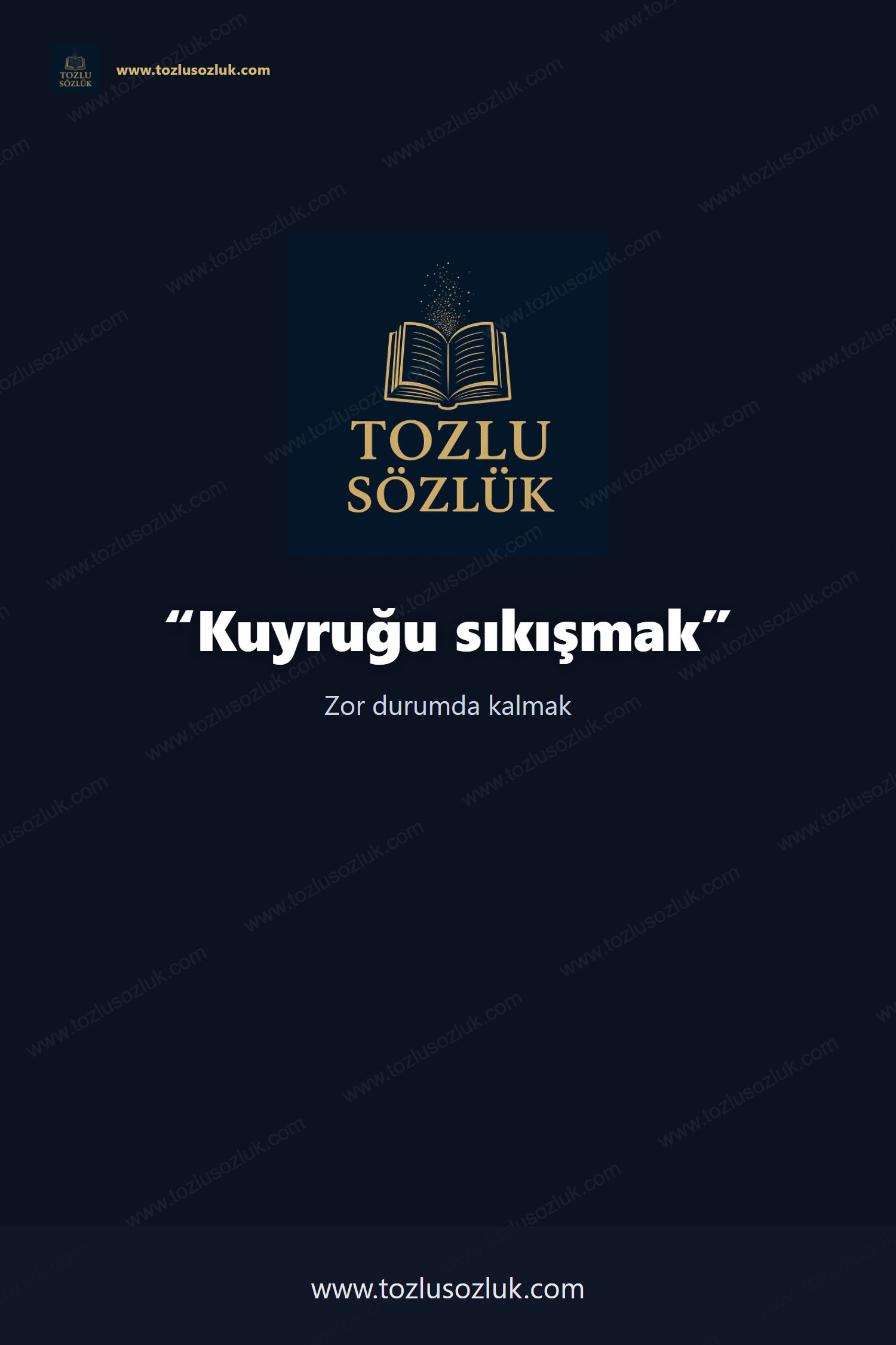 Kuyruğu sıkışmak Pinterest görseli