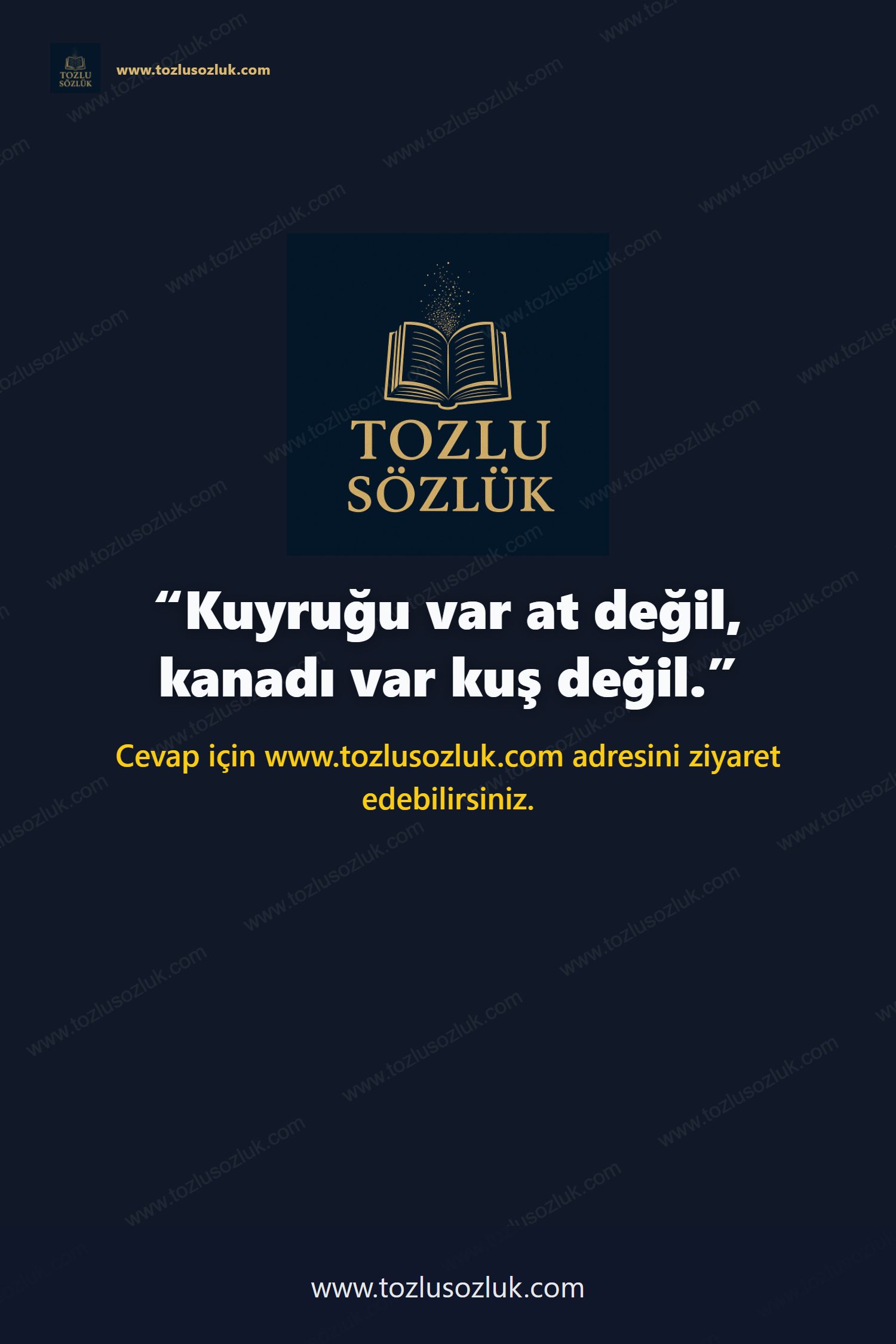 Kuyruğu var at değil, kanadı var kuş değil. Pinterest görseli